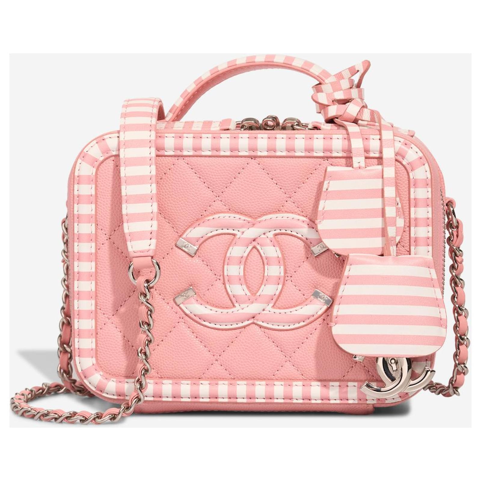 CHANEL Pink Leather Vanity Bag - 102873 ref.JC2503635 (Sold