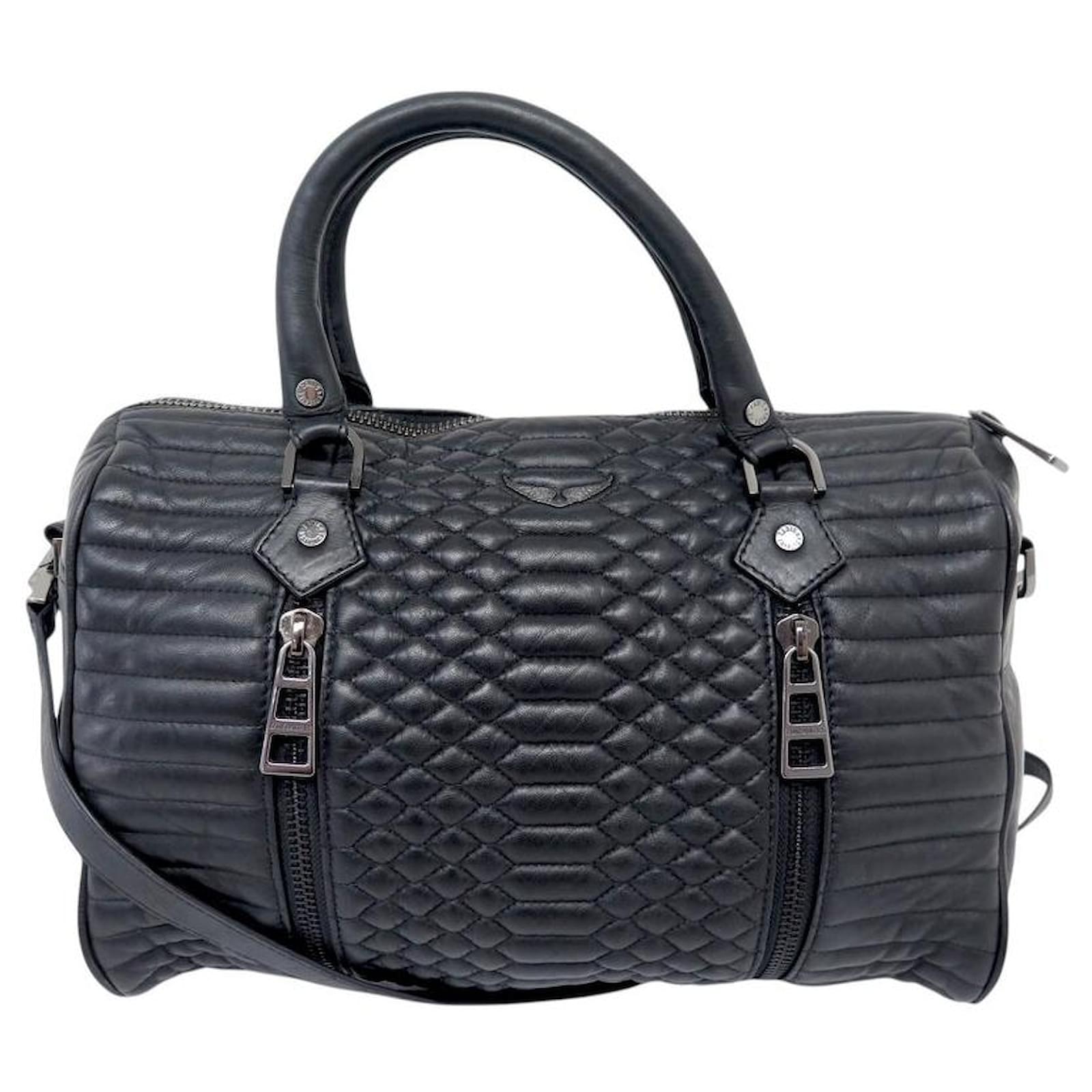 SAC A MAIN ZADIG VOLTAIRE SUNNY MEDIUM CUIR MATELASSE