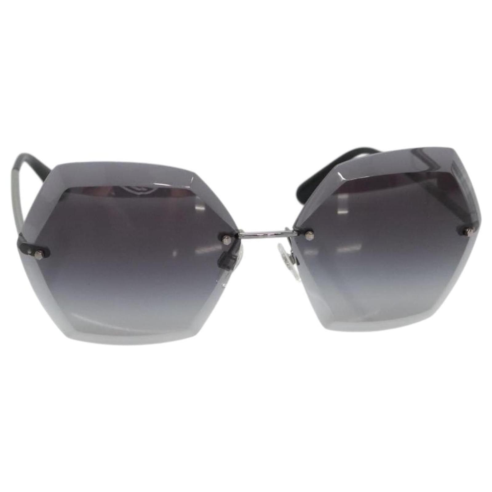 CHANEL Sunglasses metal Silver tone CC Auth 141178M ref.JC2505161