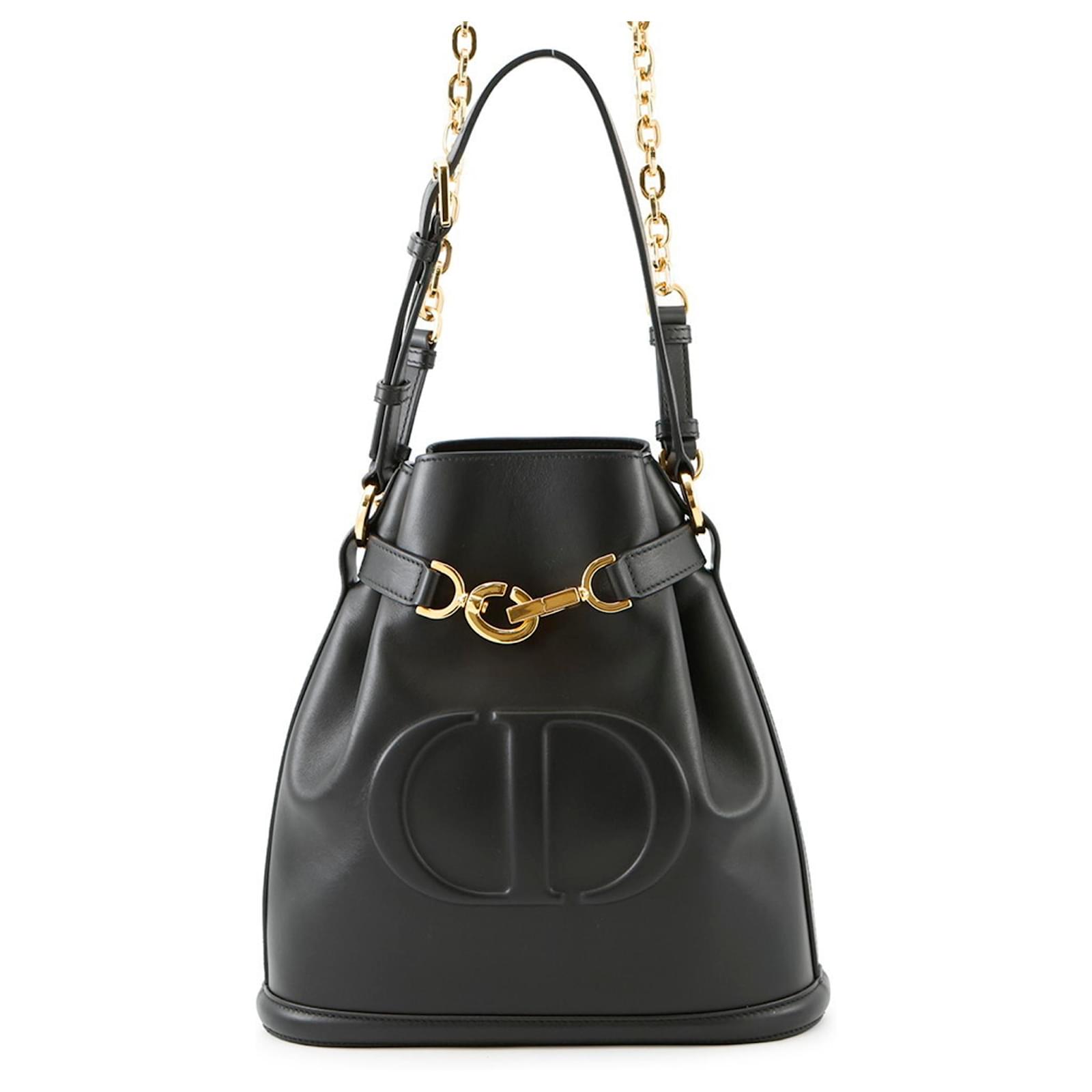Christian Dior Dior C'est Sedior Medium Handbag Black Leather ref