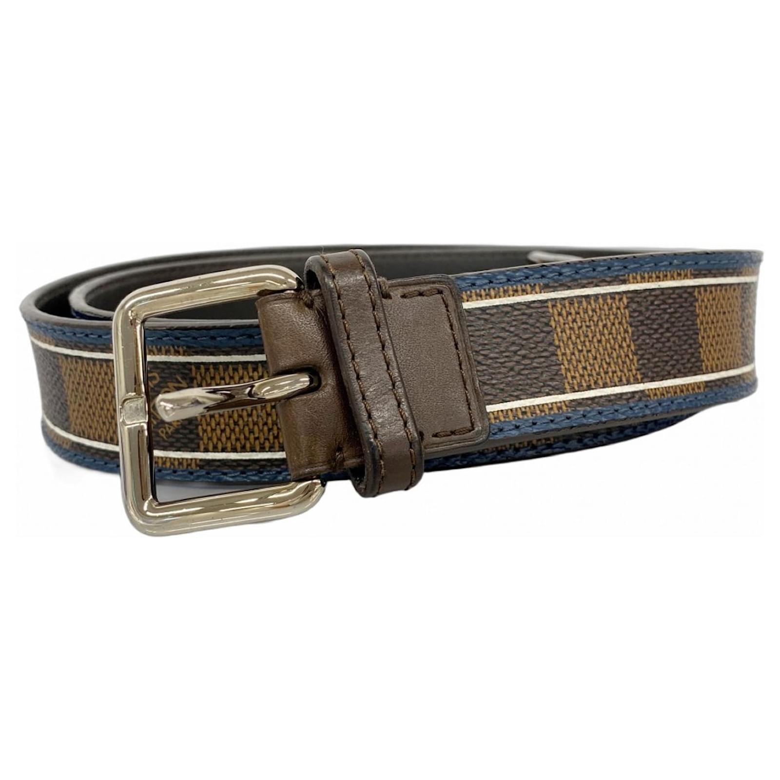 Damier Ceinture Lv Bleu Ceinture Louis Vuitton Damier Santur Ace