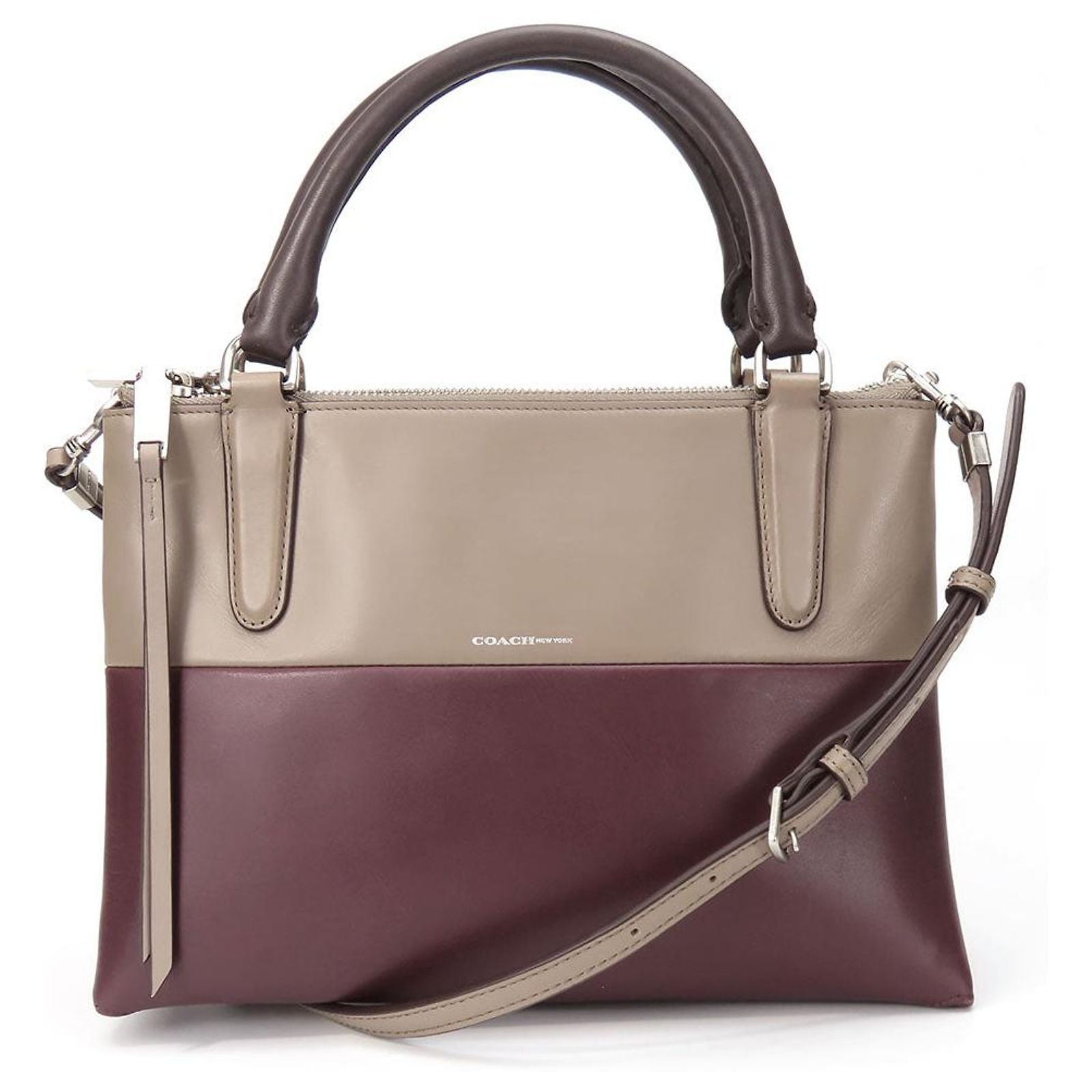 Coach Mini Borough Leather 2way Shoulder Bag Brown ref.2511533 - Joli ...