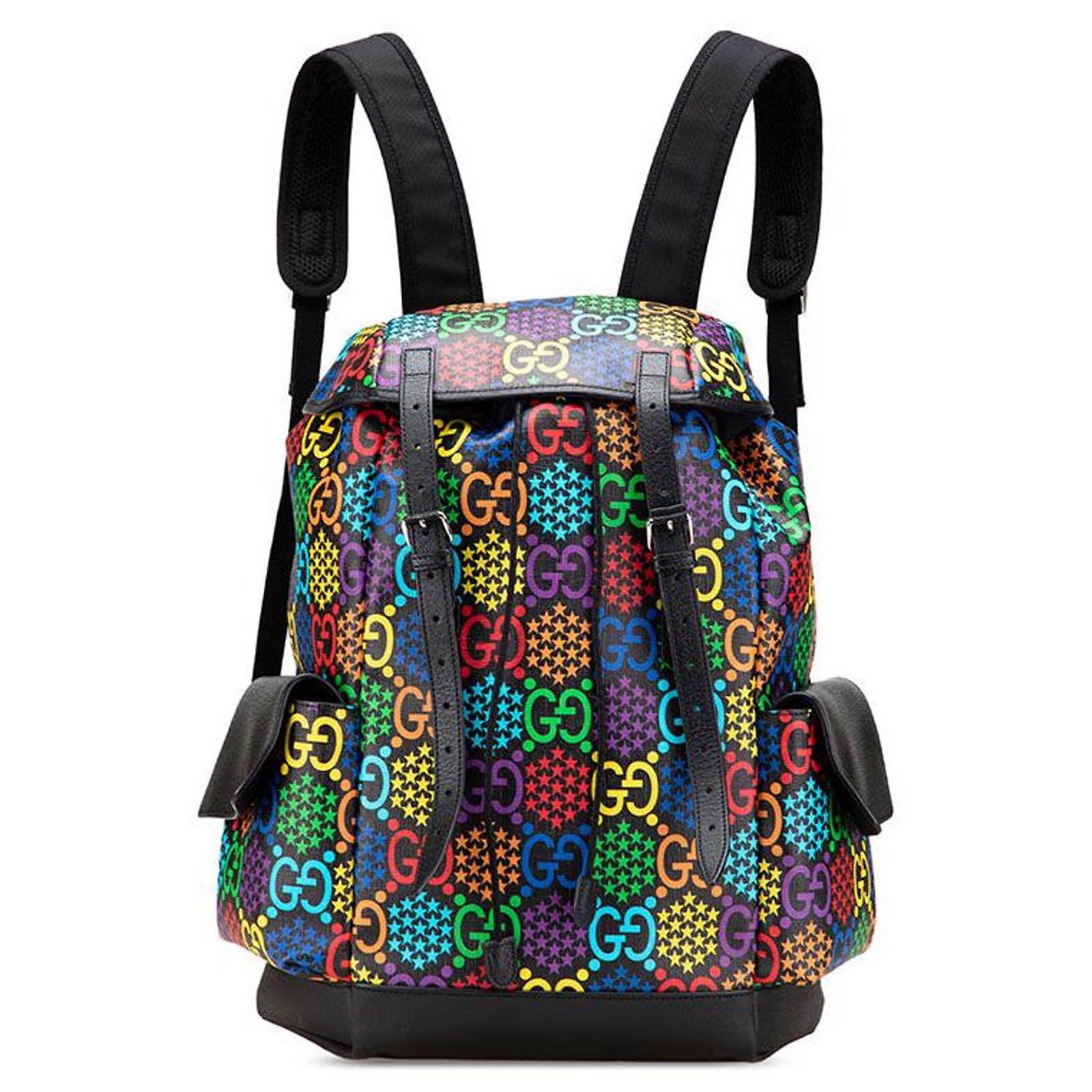 GUCCI GG Psychedelic Supreme Medium Backpack GUCCI GG Psychedelic Supreme Medium Backpack Bag Black  main image 4