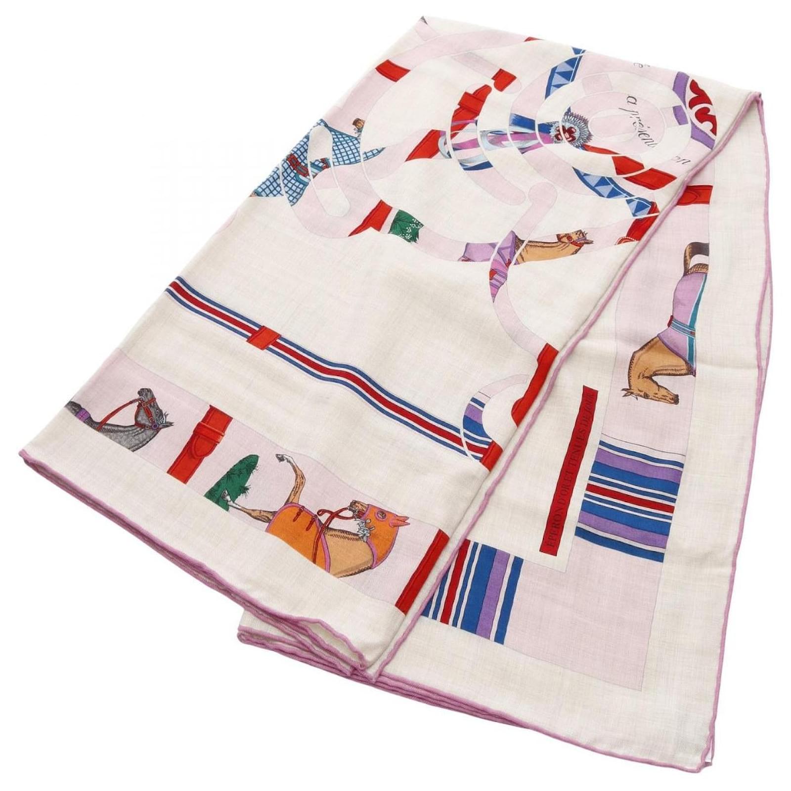 Hermès Hermes COUVERTURES ET TENUES DE JOUR Silk Cashmere Scarf