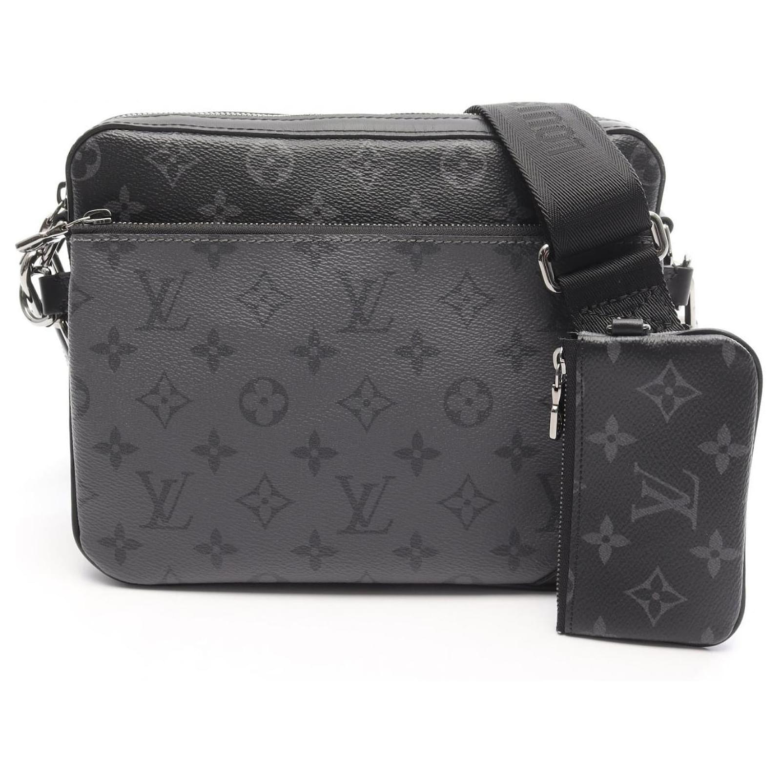 Louis Vuitton Trio Messenger Monogram Shoulder Bag Black Grey