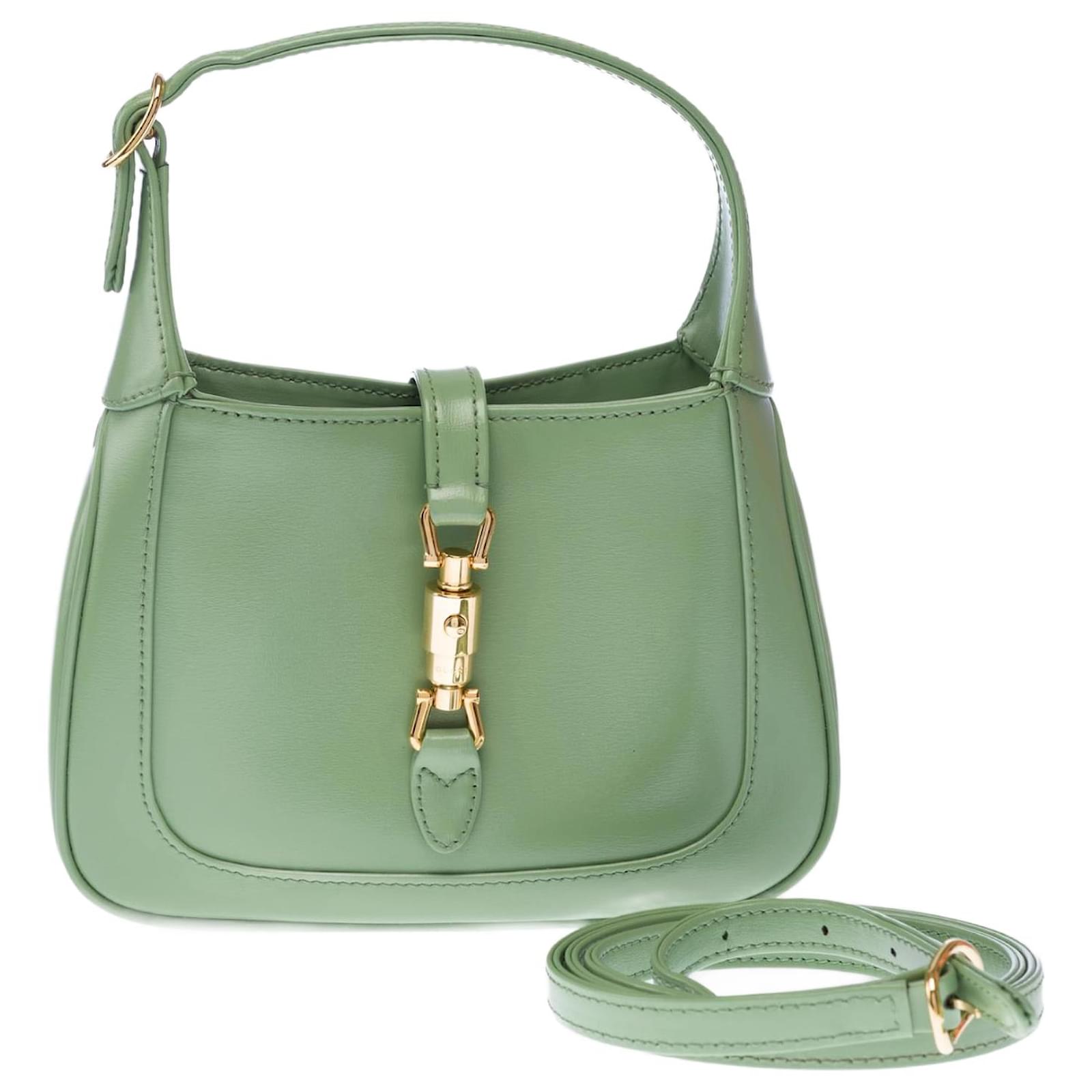 GUCCI Jackie Green Leather Bag - 102865 ref.JC2516014 (Sold