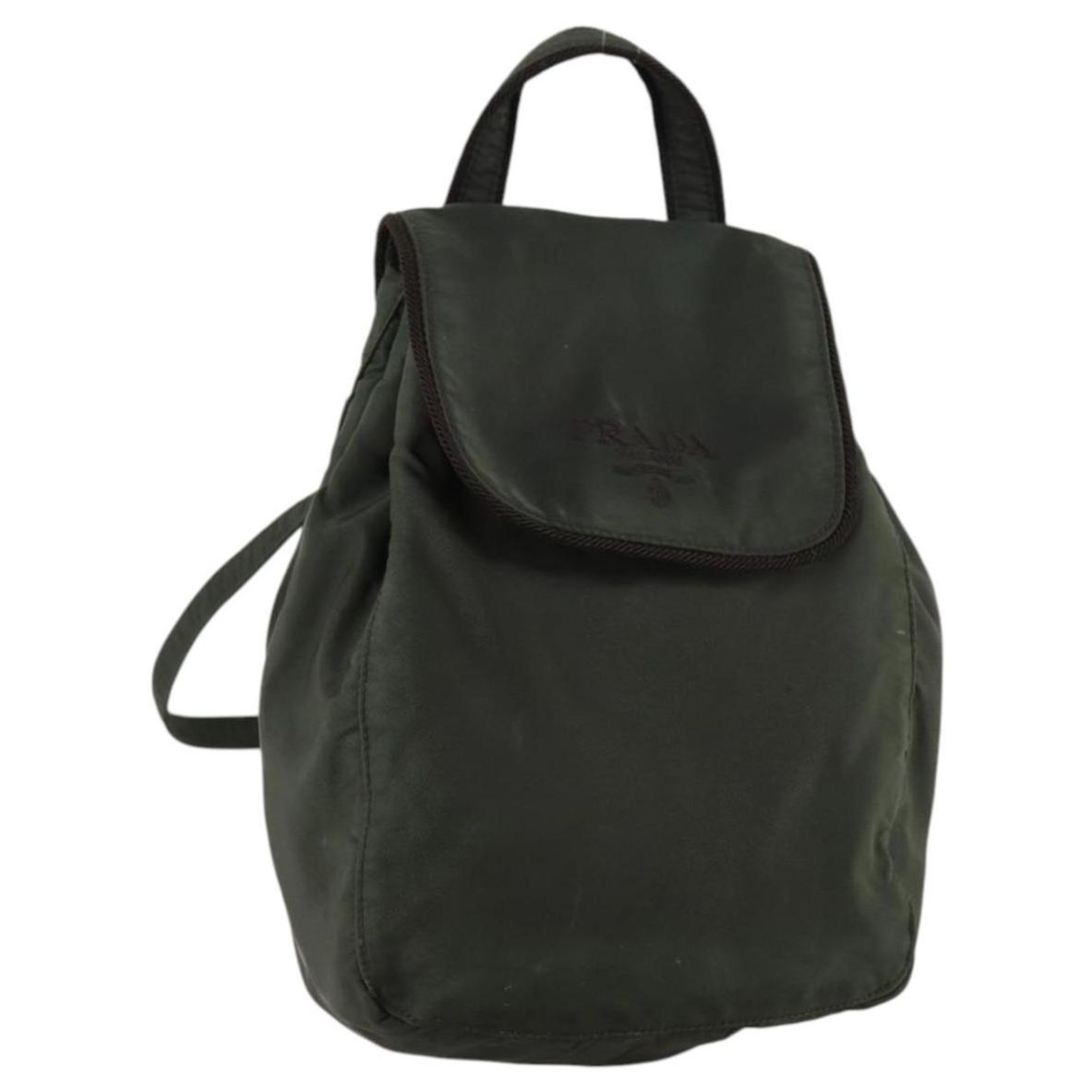 PRADA Backpack Nylon Leather Black Silver Auth Prada PRADA Backpack Nylon Black Silver Auth ki4718 | Grailed main image 4