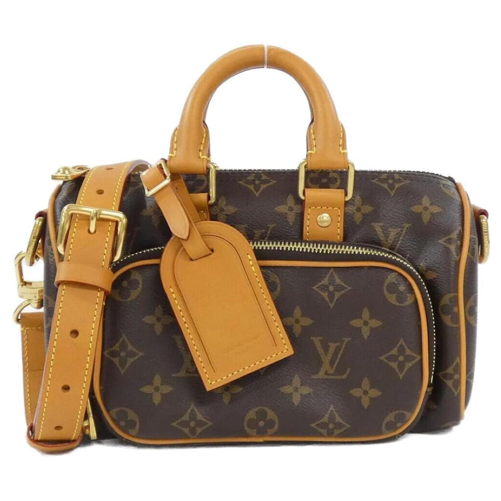Louis Vuitton Monogram Archive Keepall Cargo Boston Bag Brown