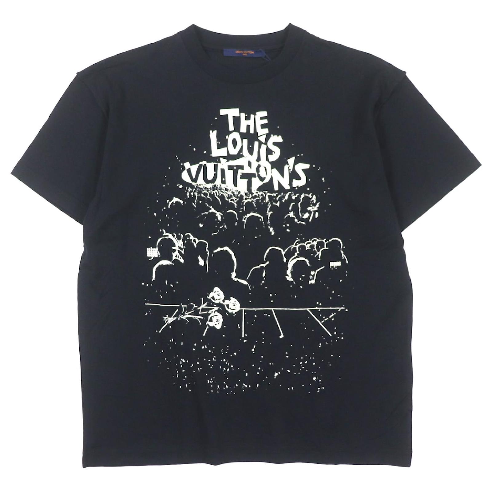 Louis Vuitton LV Concert Print Inside Out Cotton T-shirt Black ref