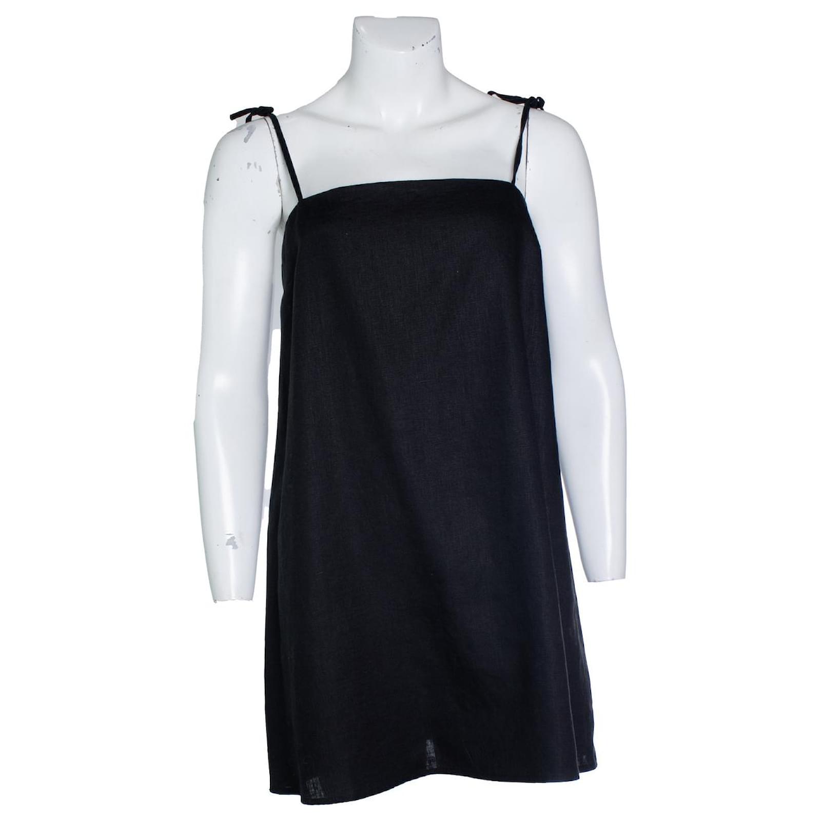 Reformation, Black mini dress Linen ref.2519057 - Joli Closet