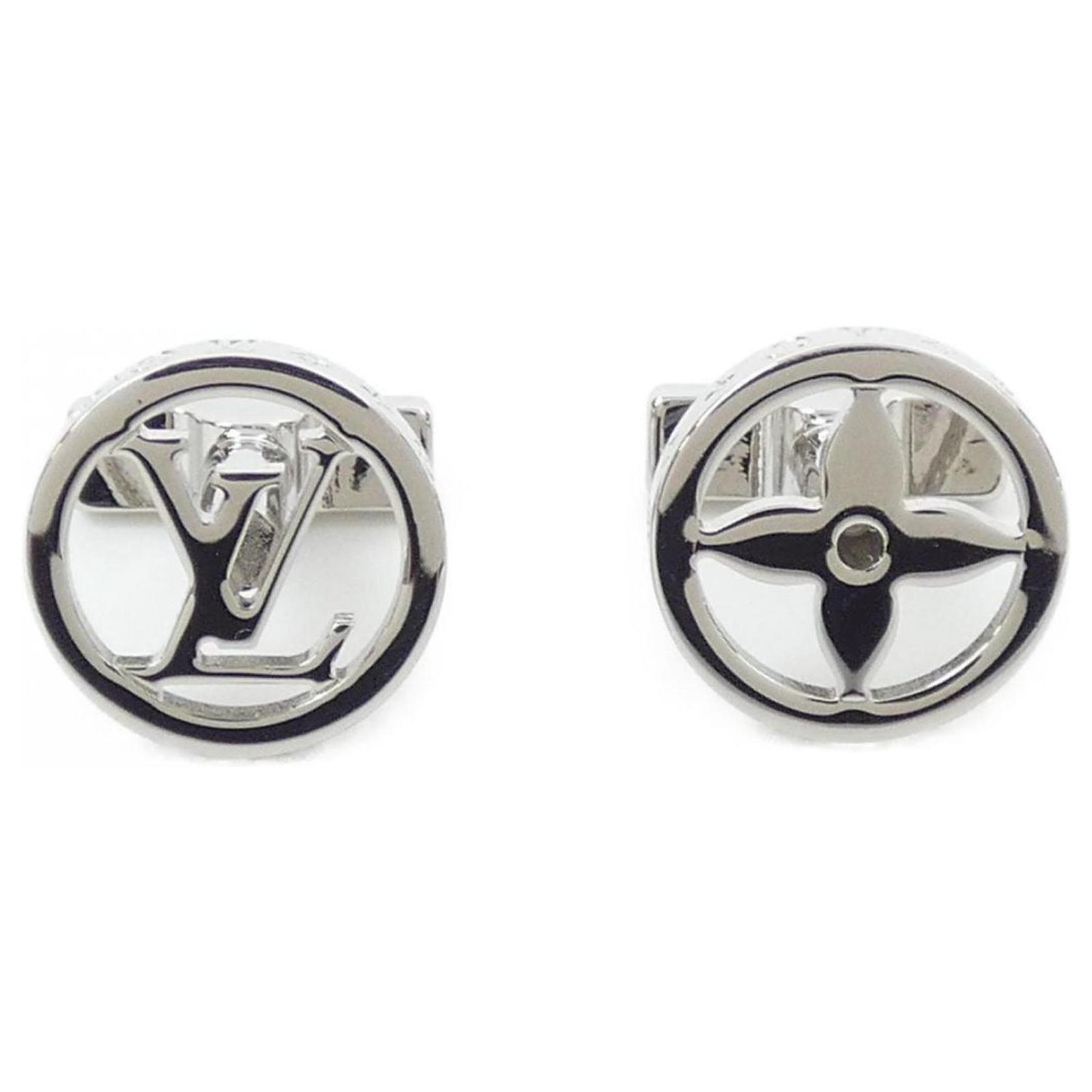 Louis Vuitton Cufflinks LV Catch M80188 Silvery ref.JC2522739