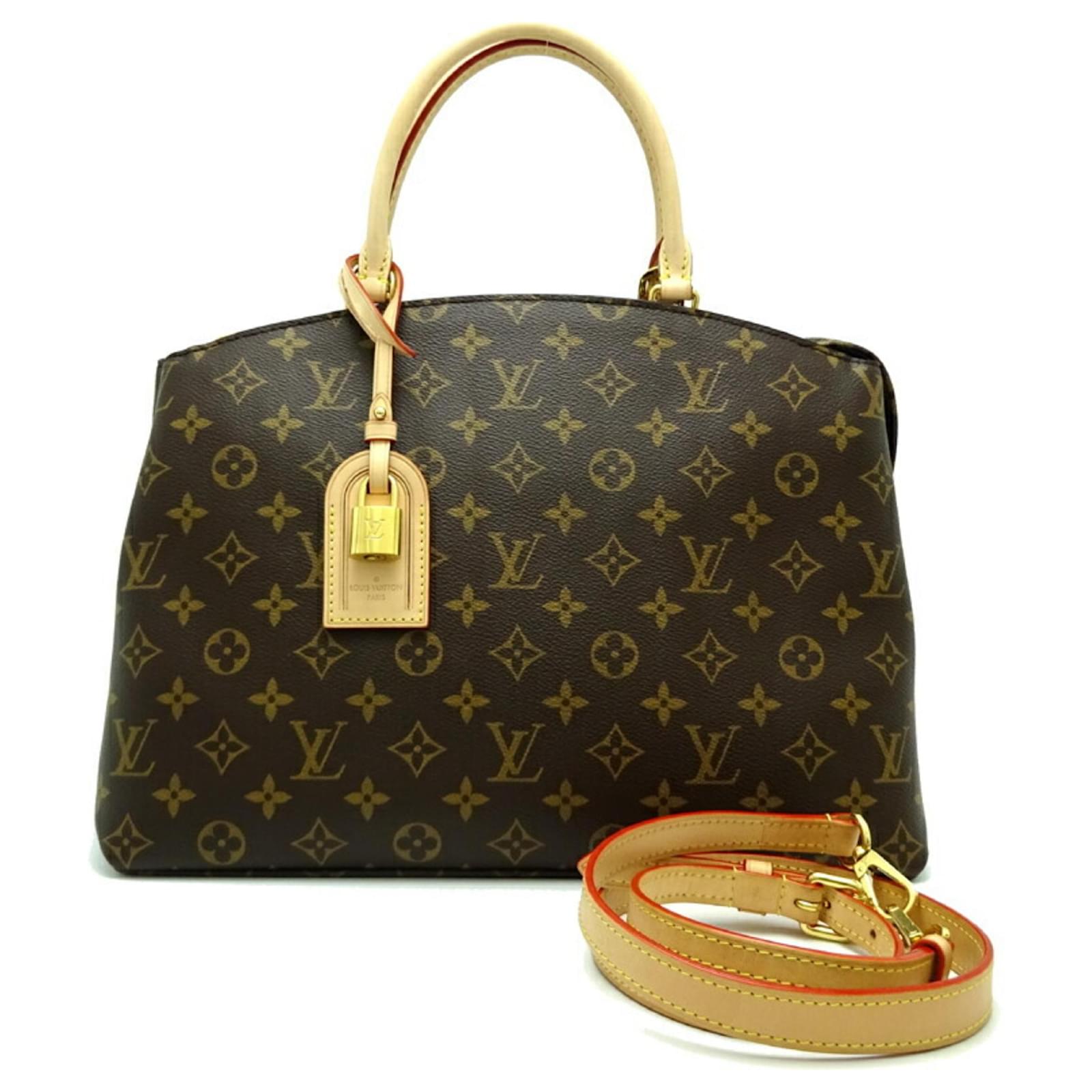 Louis Vuitton Grand Palais MM Handbag Brown Damier ebene Monogram