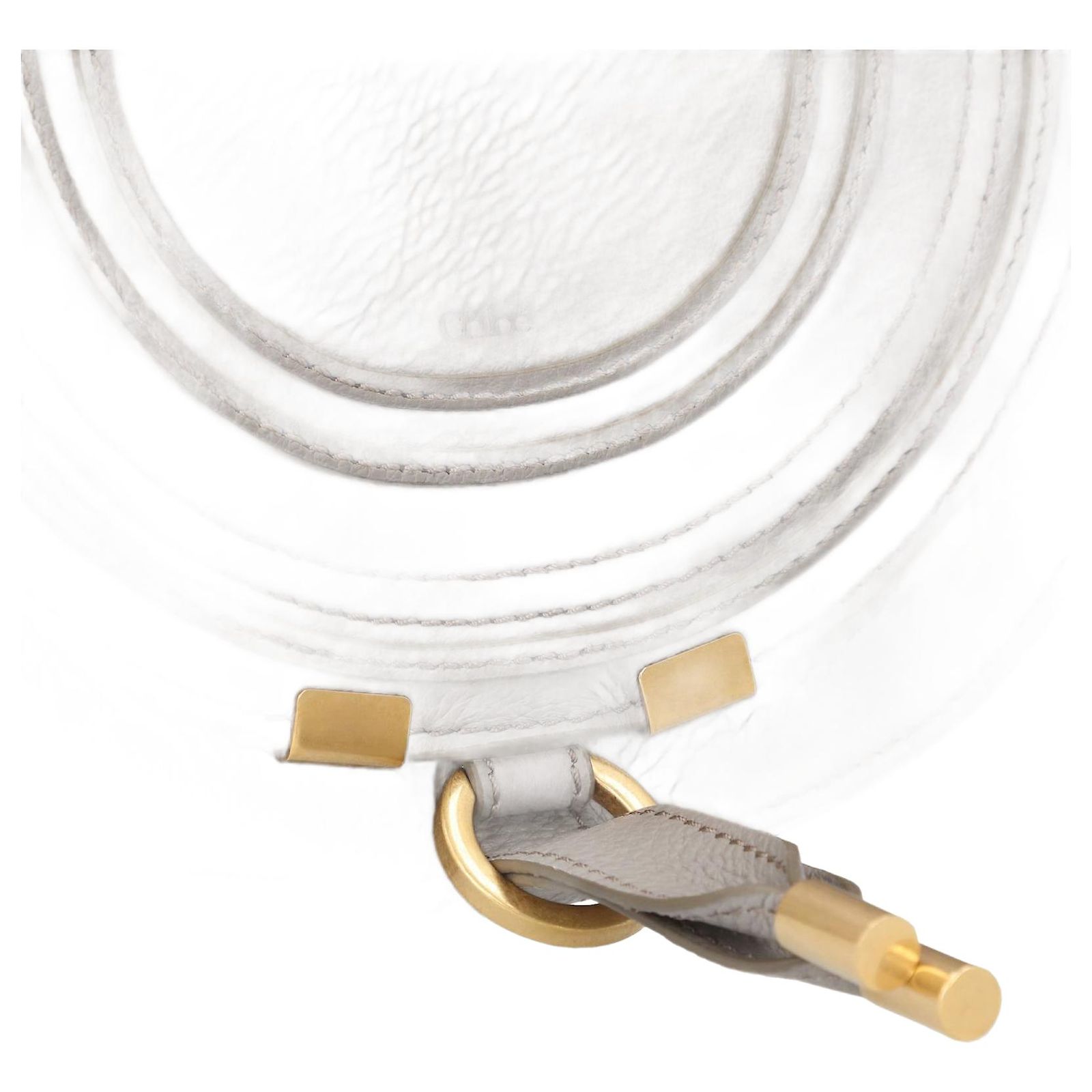 Sac Bandoulière Chloé Marcie Saddle Small En Cuir De Veau - Couleur Moutarde - Neuf Avec étiquettes