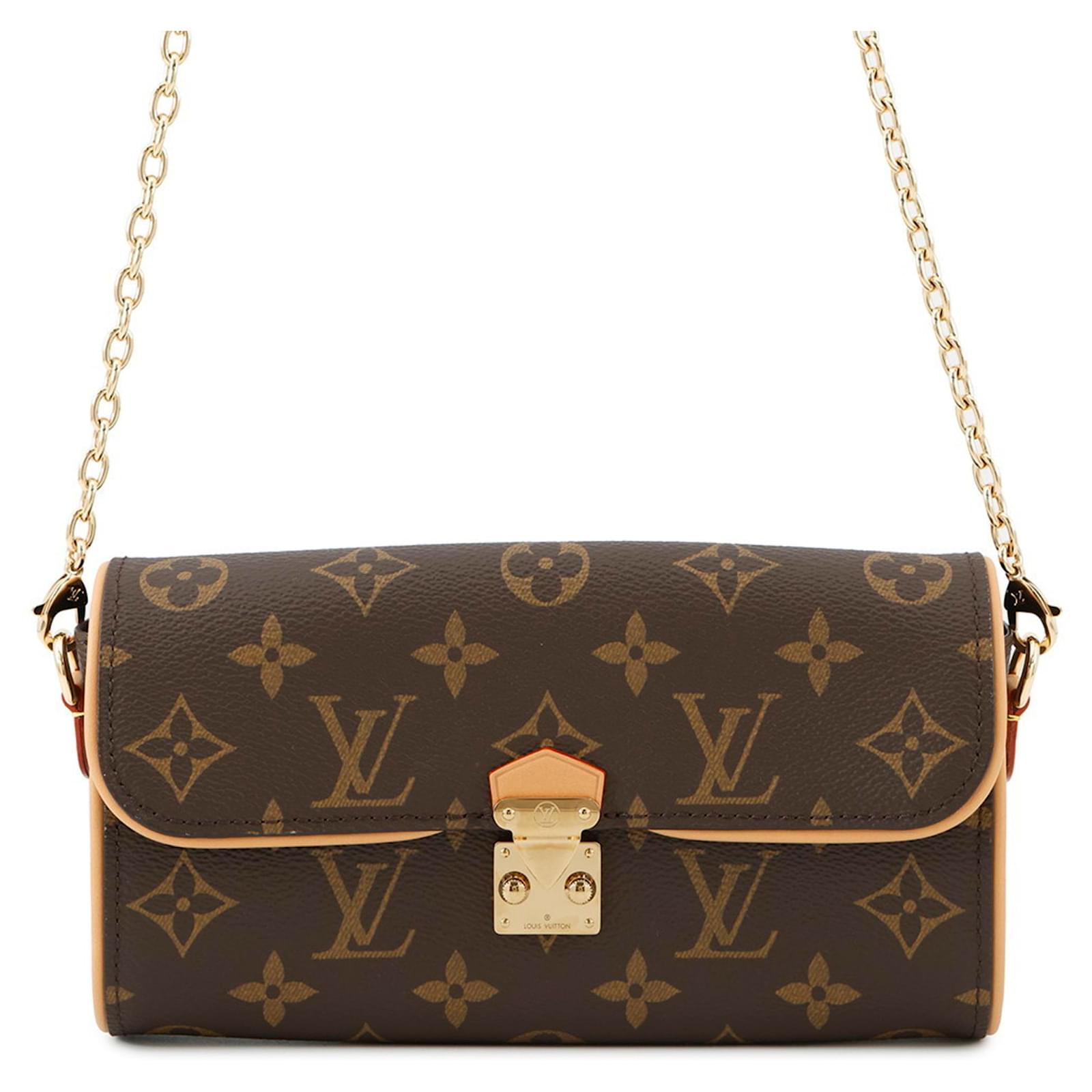 Louis Vuitton Monogram Camille Pochette Shoulder Bag Brown Patent