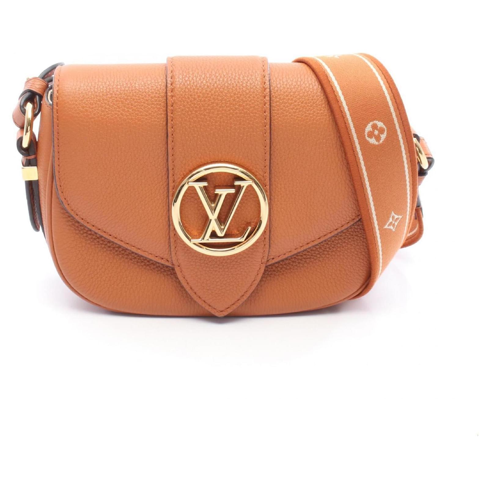 Louis Vuitton LV PONT 9 Soft PM Shoulder Bag Brown Leather ref
