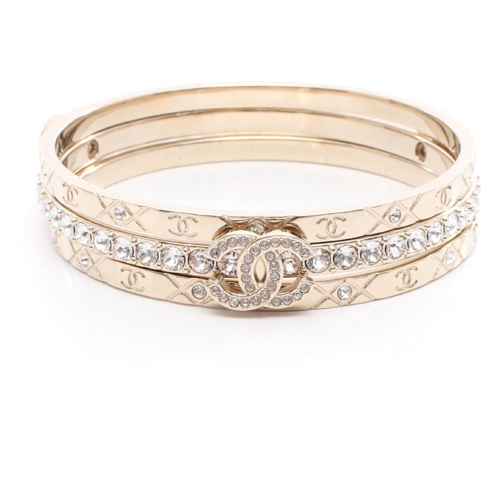 Chanel Coco Mark Bangle Gold-plated Joli Closet
