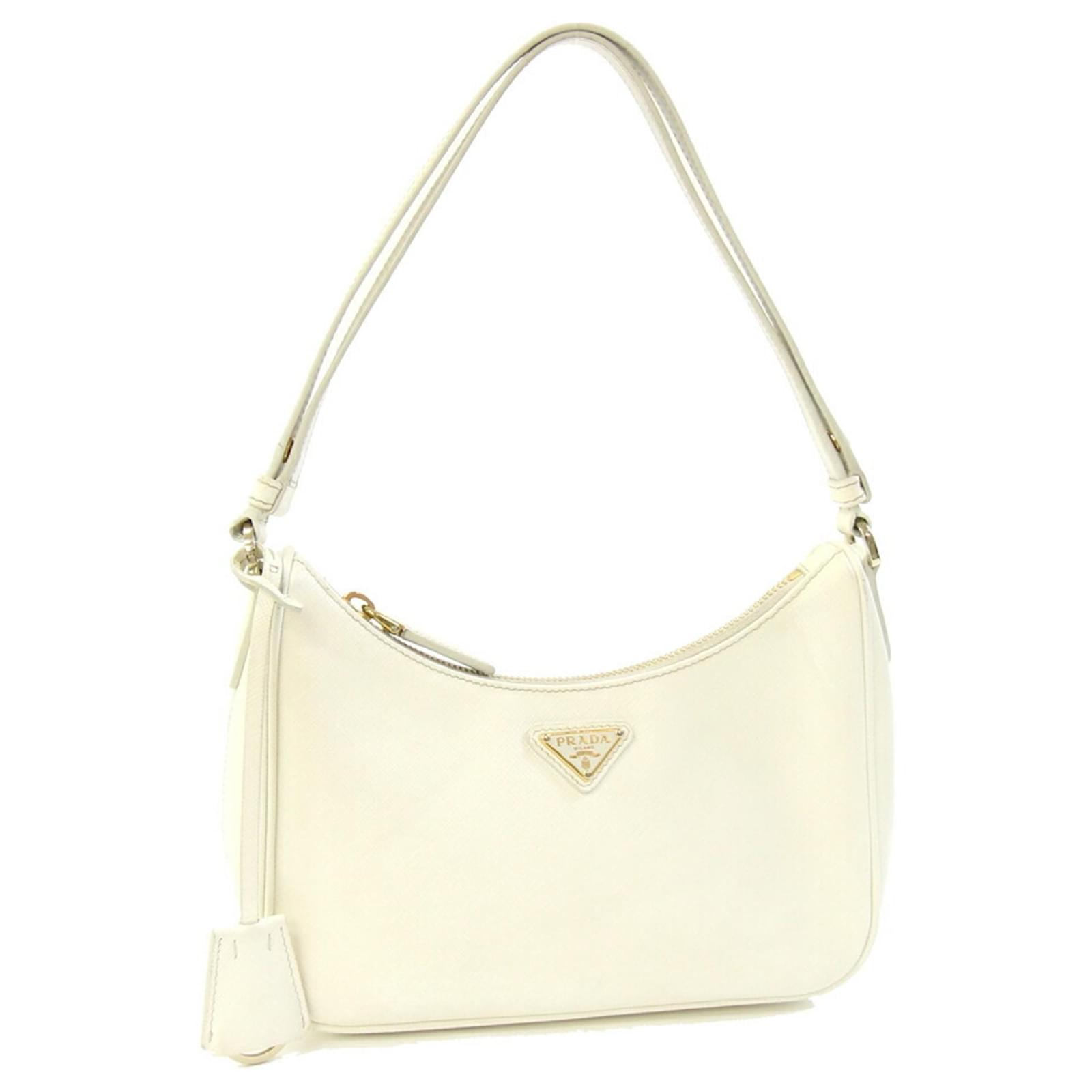 Prada Ivory Leather Shoulder Bag Cream ref.JC2531947 (Sold) - Joli