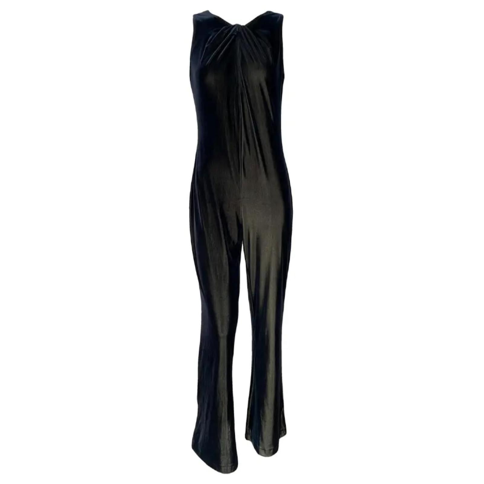 Versace Jumpsuits Black Polyester Elastane Nylon ref.2532086 - Joli Closet