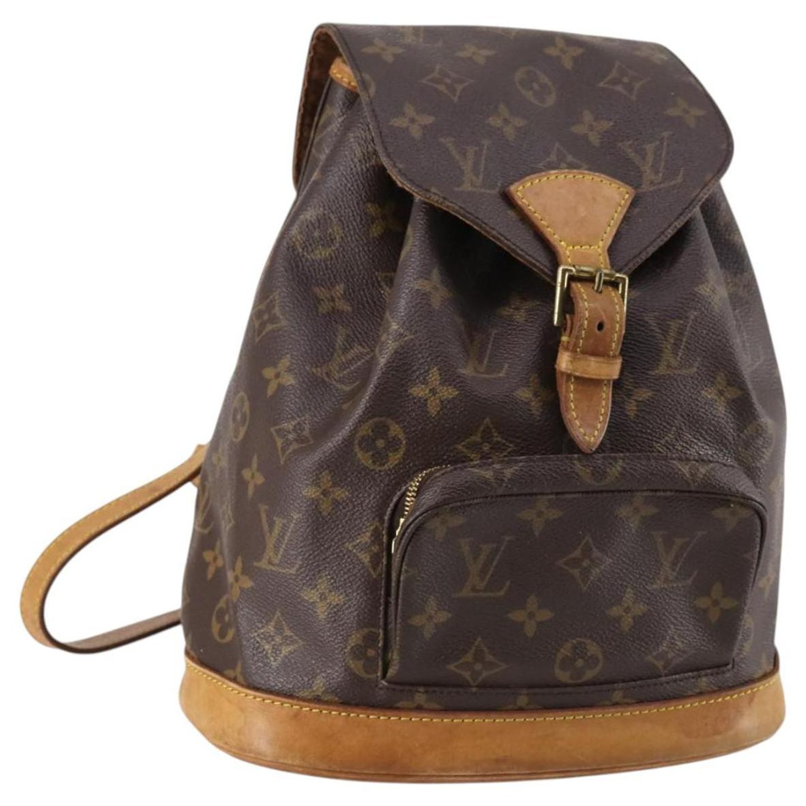 LOUIS VUITTON Monogram Montsouris MM Backpack M51136 LV Auth 