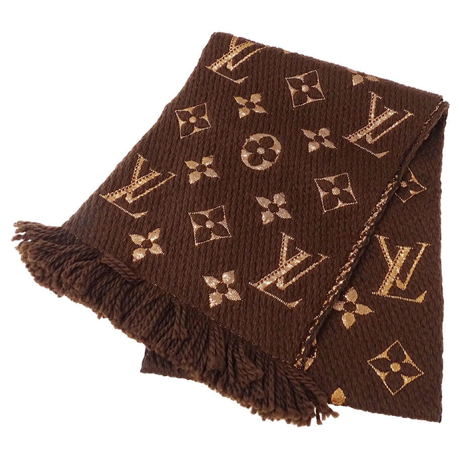 Louis Vuitton Women's Monogram Wool Scarf Brown ref.2533165 - Joli
