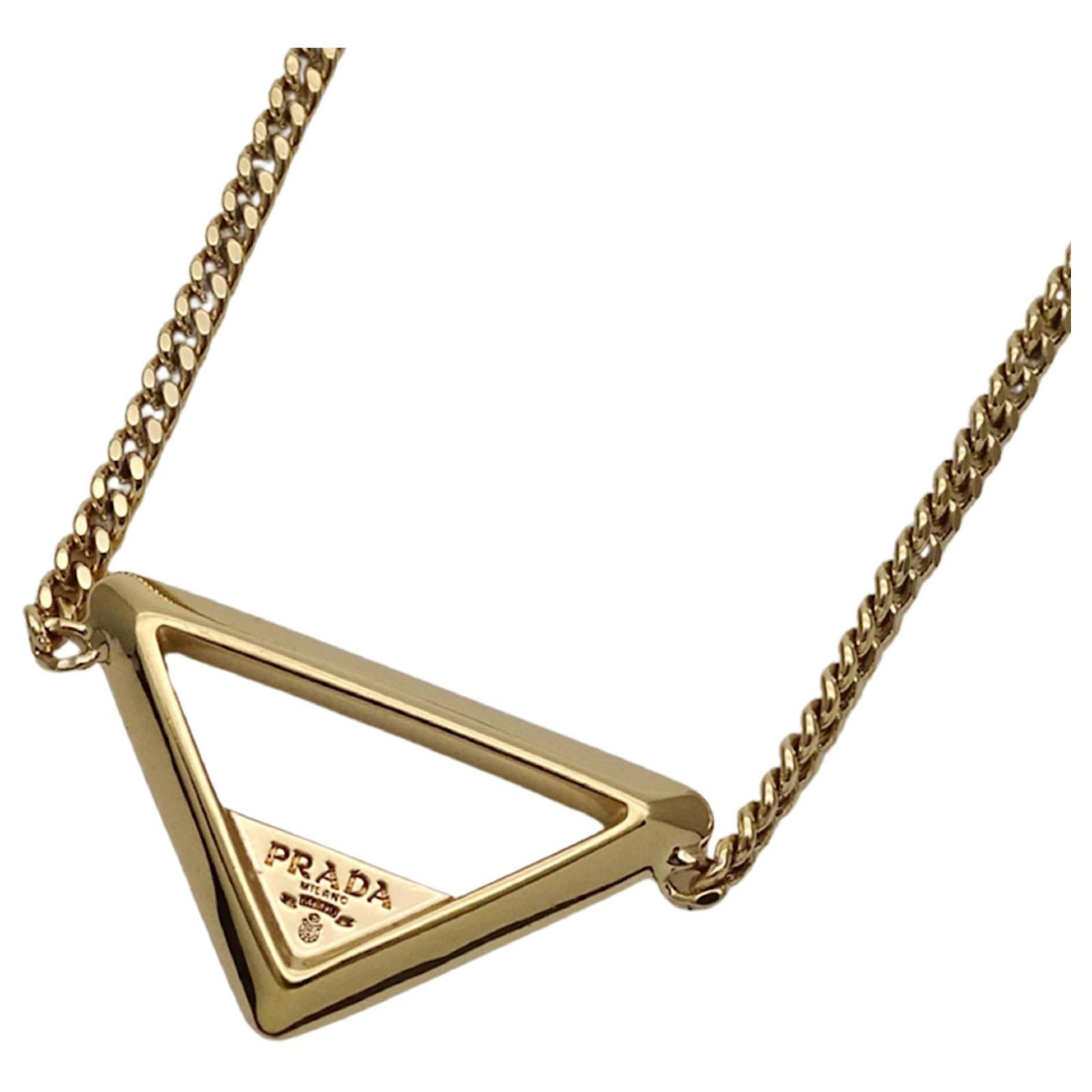 Prada Women's Metal Necklace with Kihei Chain Silvery ref