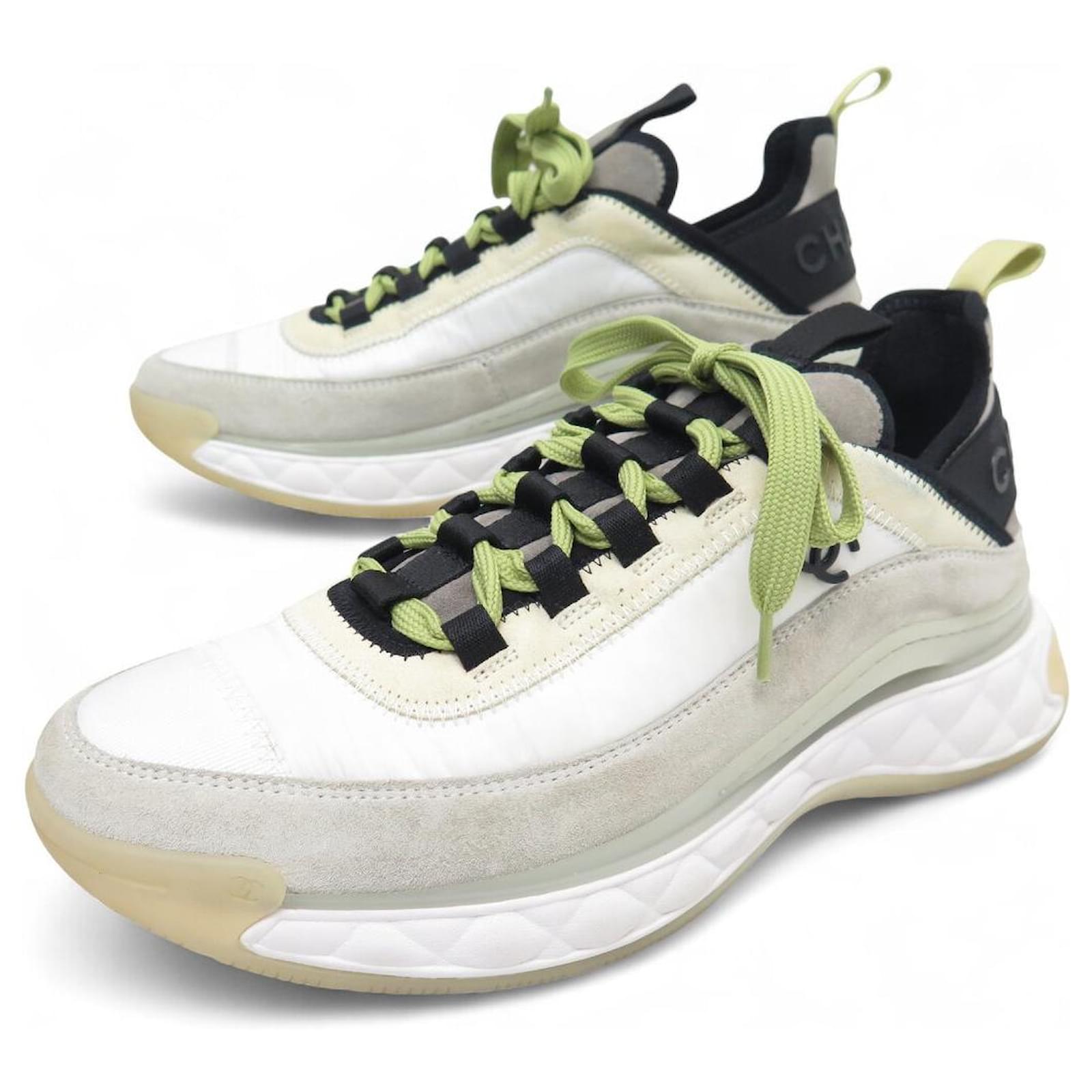 NEW CHANEL LOW TOP TRAINERS G35617 SNEAKERS SHOES White