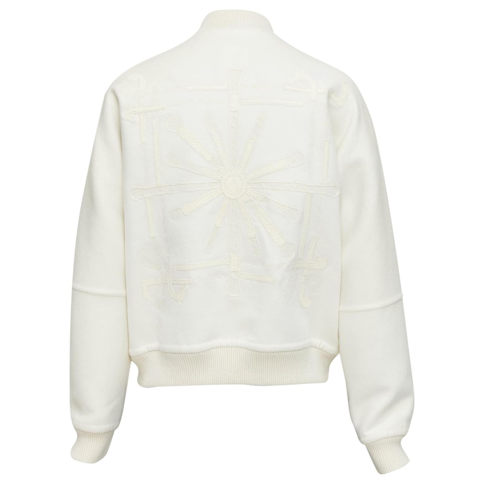 Hermès HERMES double faced 100% cashmere leather applique back