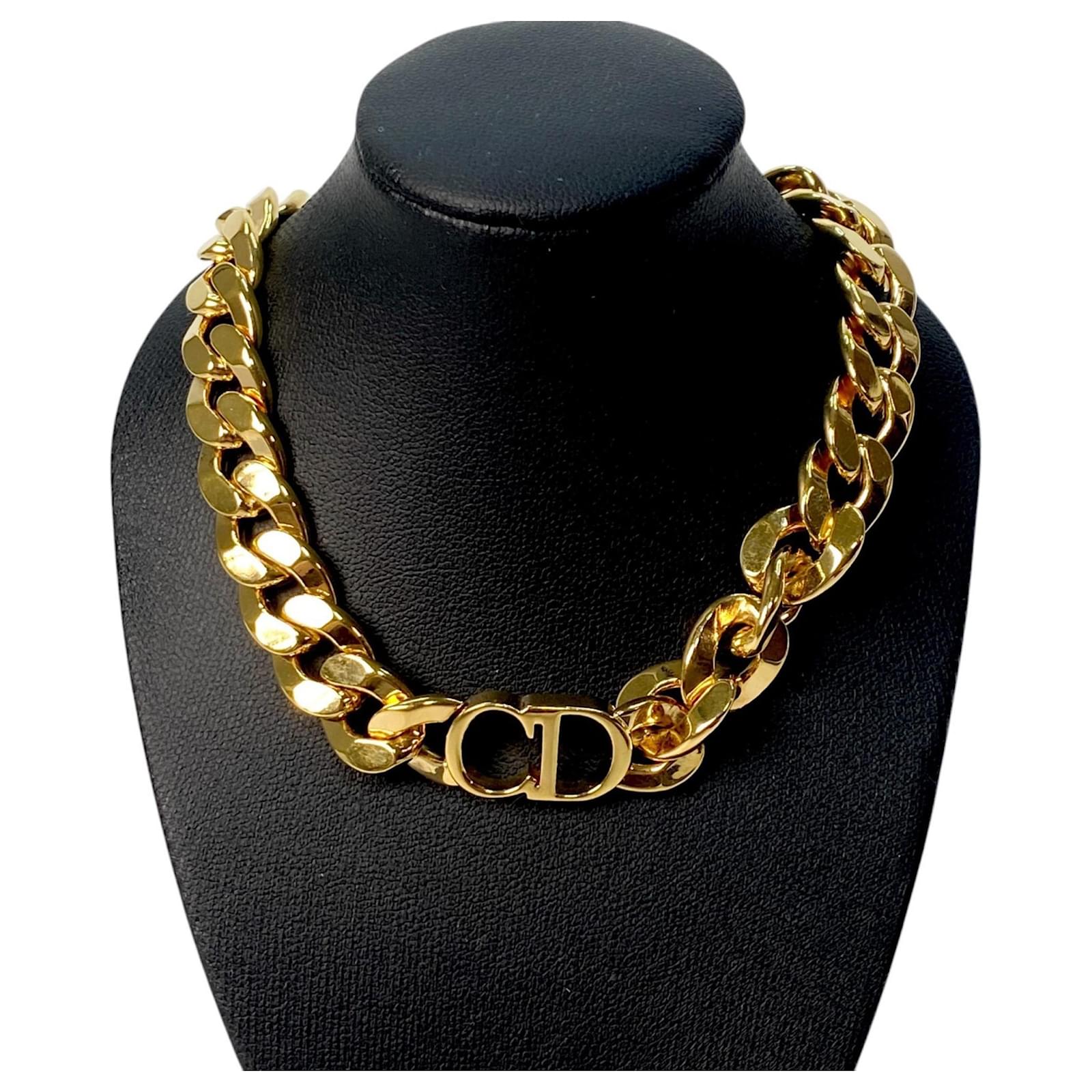Cd Icon Christian Dior Necklace Chain Christian Dior Women's CD