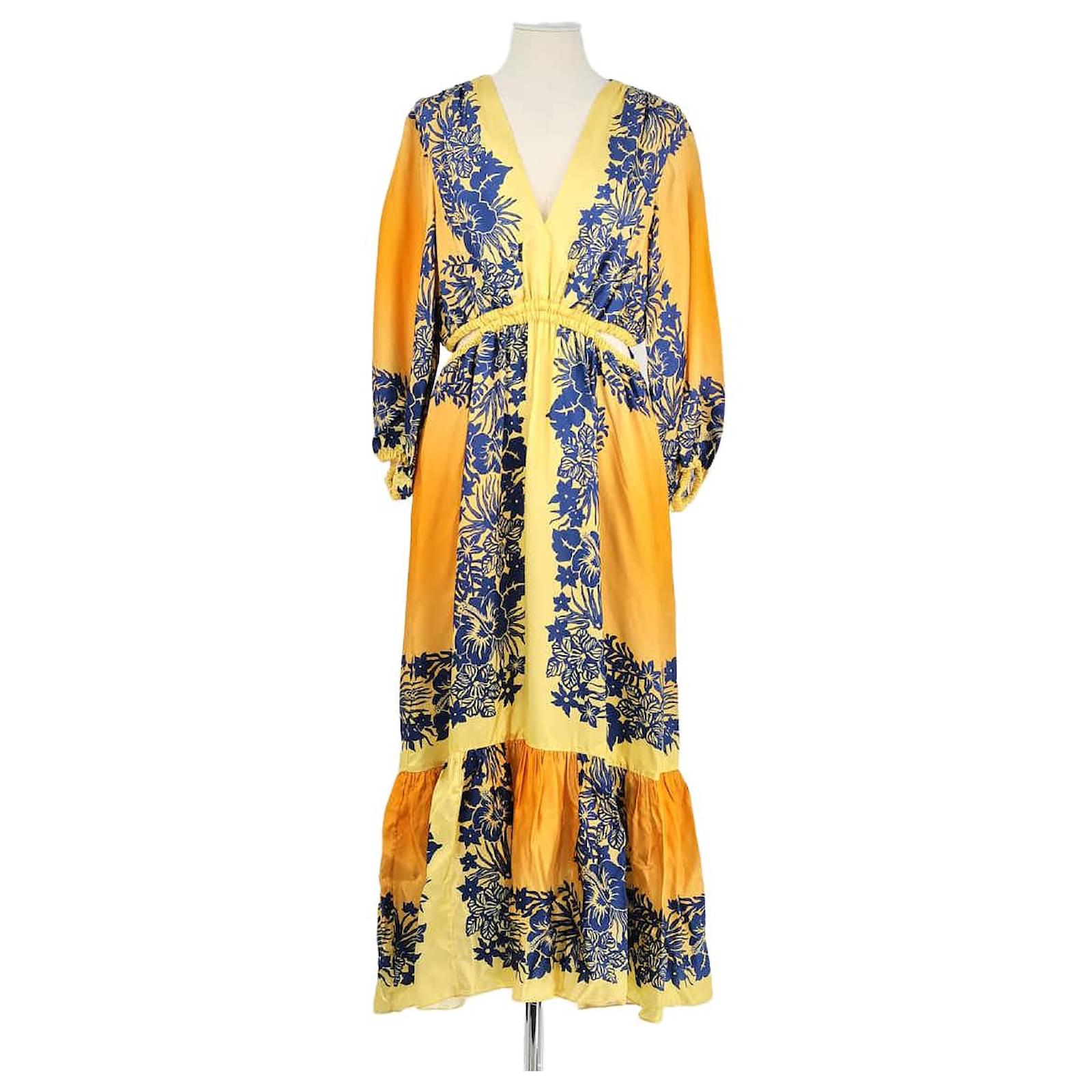 navy dress for women Solid Cotton Gauze Button-Back Dress