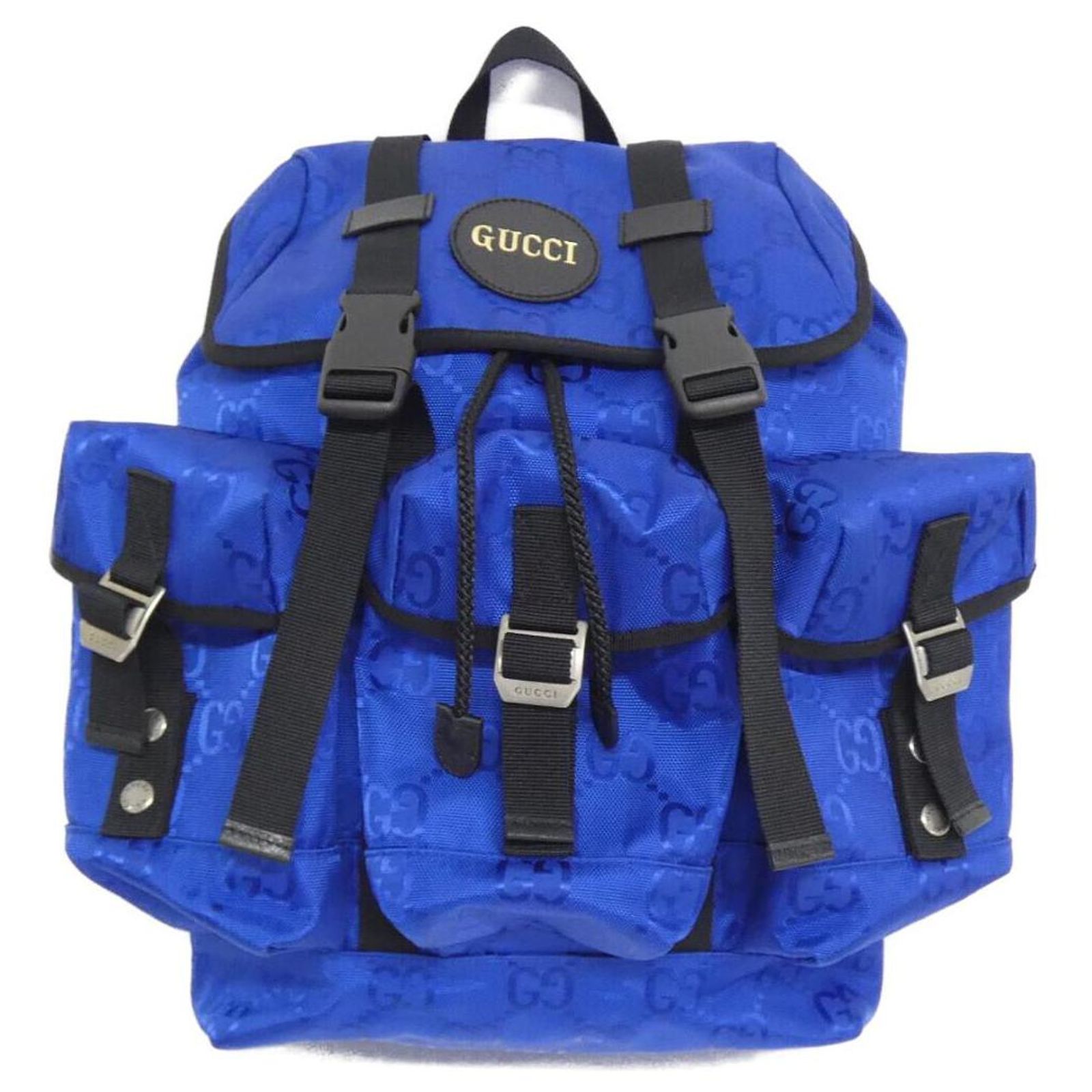 Gucci GUCCI OFF THE GRID GG Nylon Backpack Blue ref.2538064 