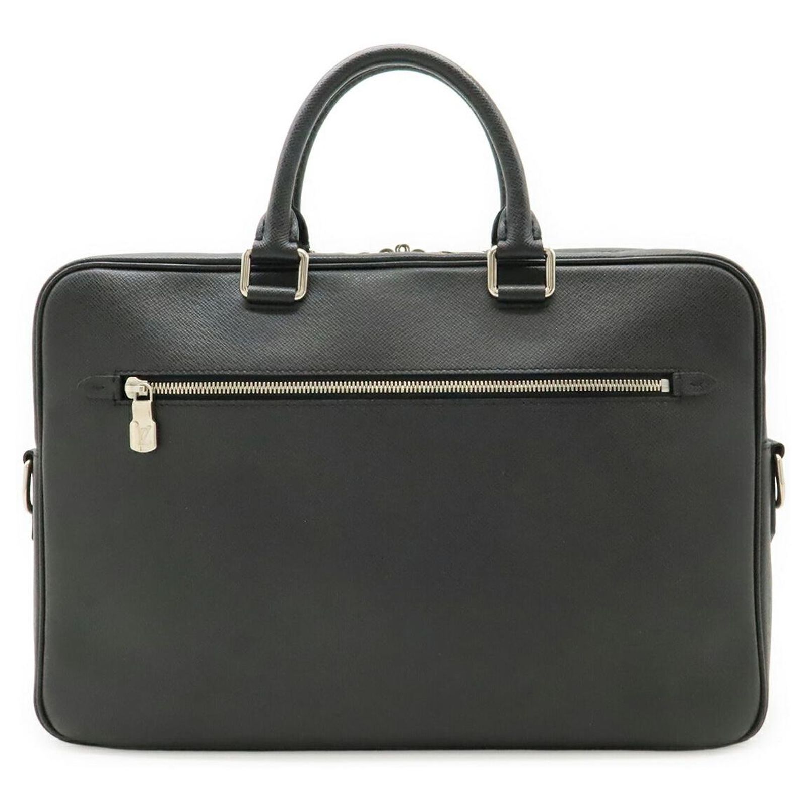 Louis Vuitton PDB MM NM Taiga Briefcase Black Leather ref 
