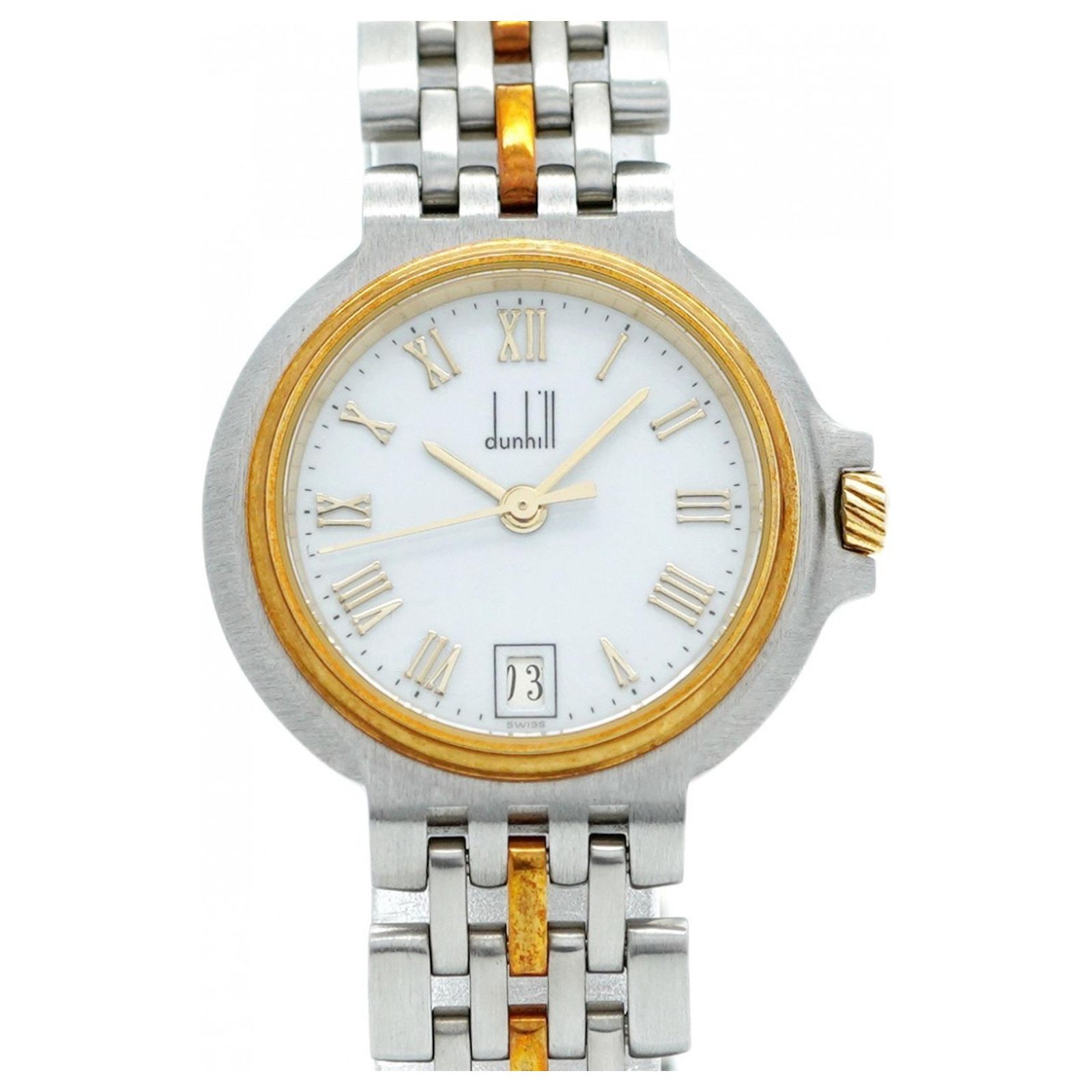 Dunhill Women\'s Quartz Watch with White Dial and Stainless Steel Plated Alfred Dunhill Dunhill Women main image 2
