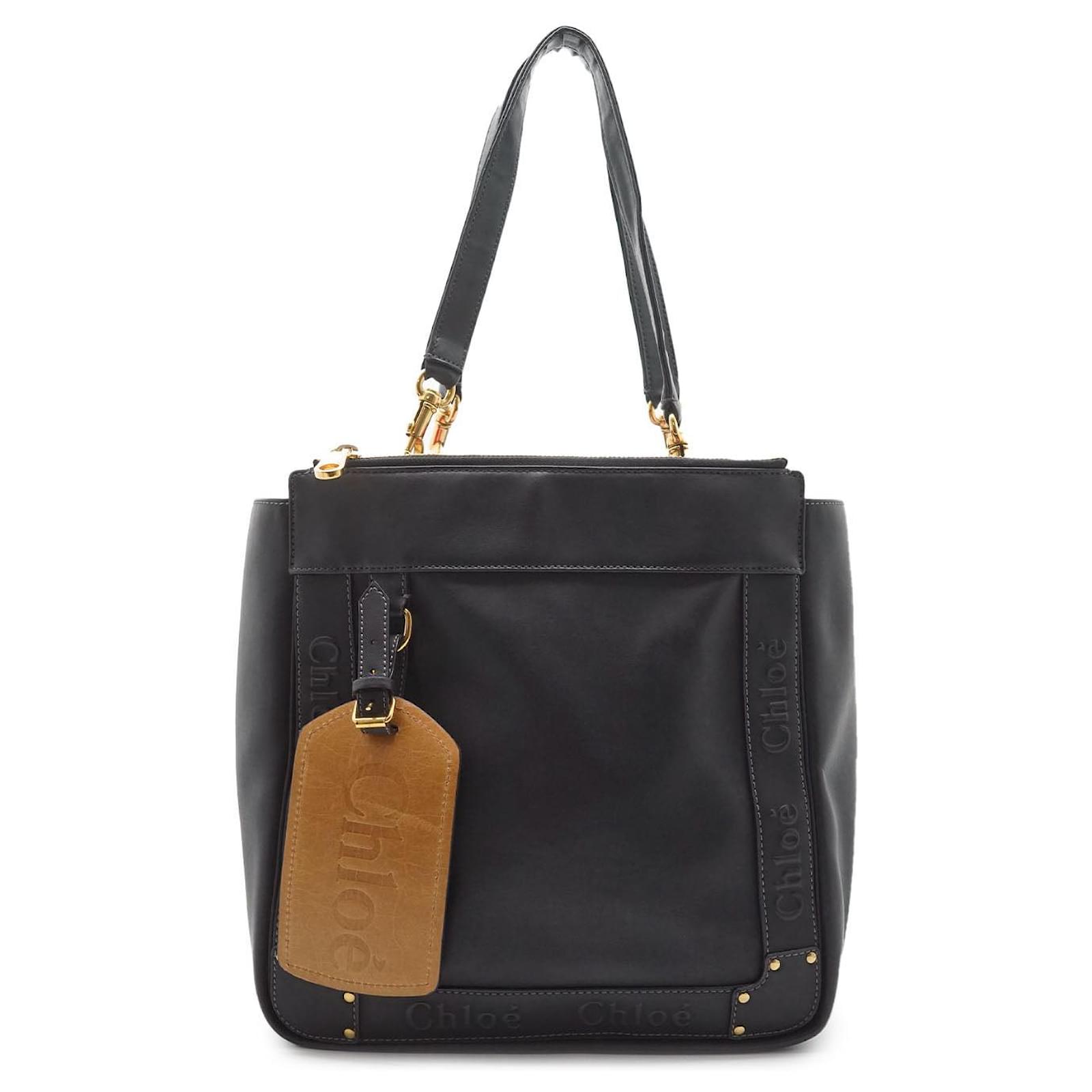 Chloé Sac à épaule Eden Cuir Noir Joli Closet