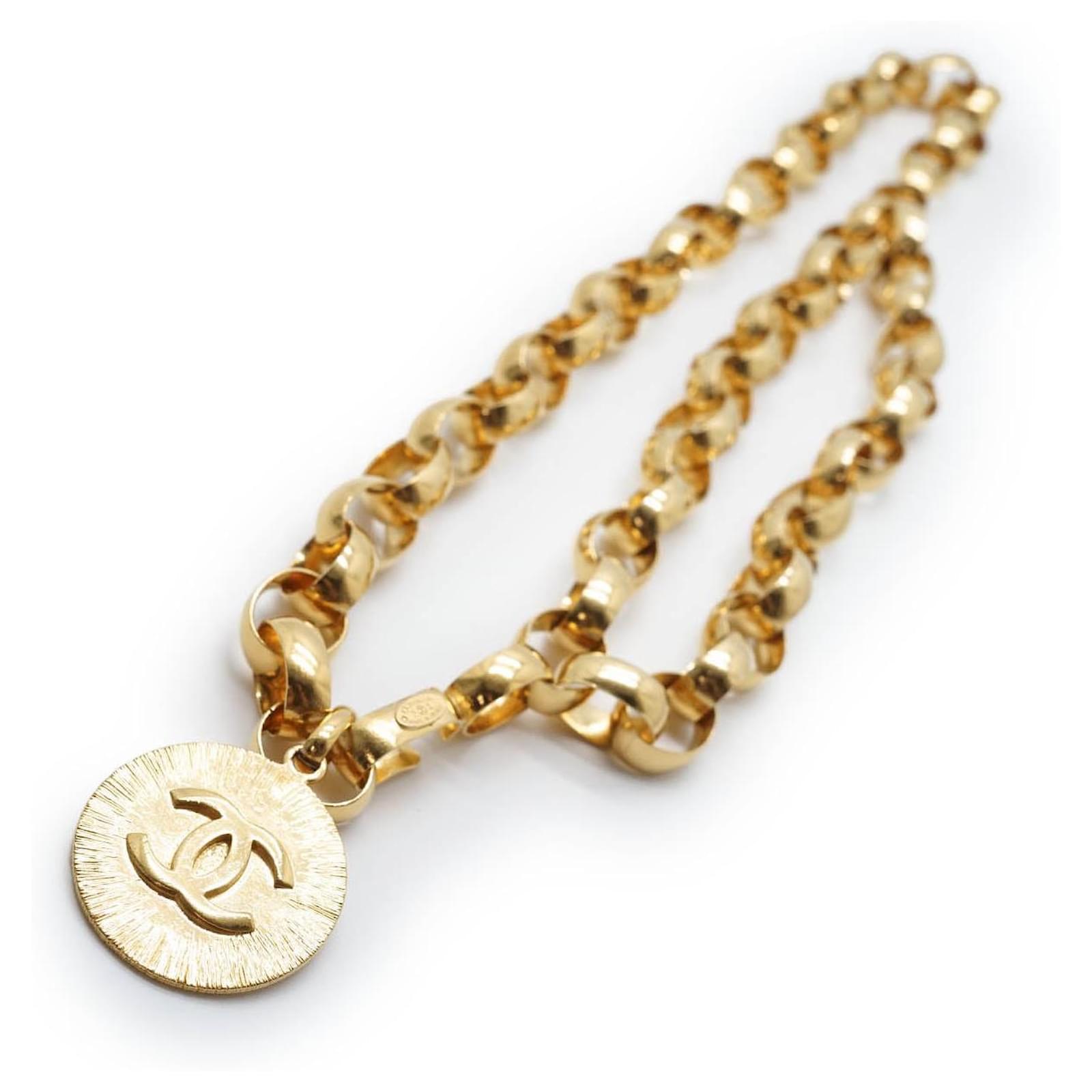 Chanel Ceinture Chaîne Médaillon Coco GP Doré Joli