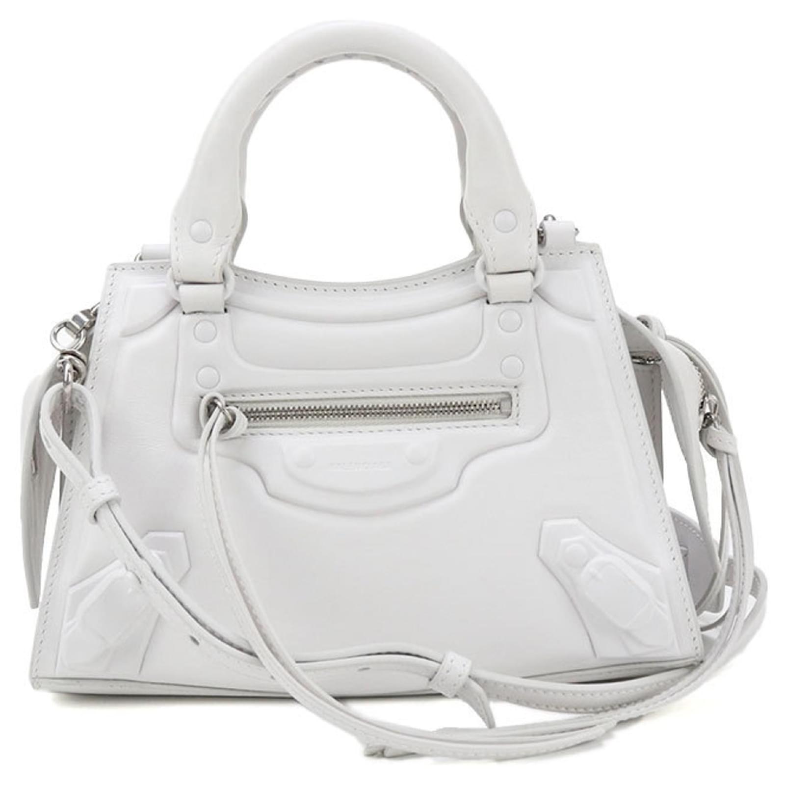 Balenciaga Neoclassic City Mini Handbag White Leather ref