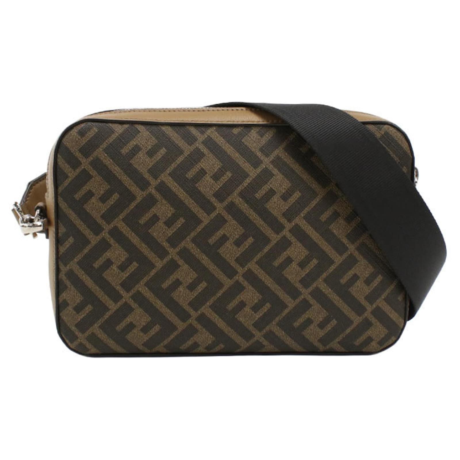 Sac à bandoulière Diagonal Fendi Plastique Marron