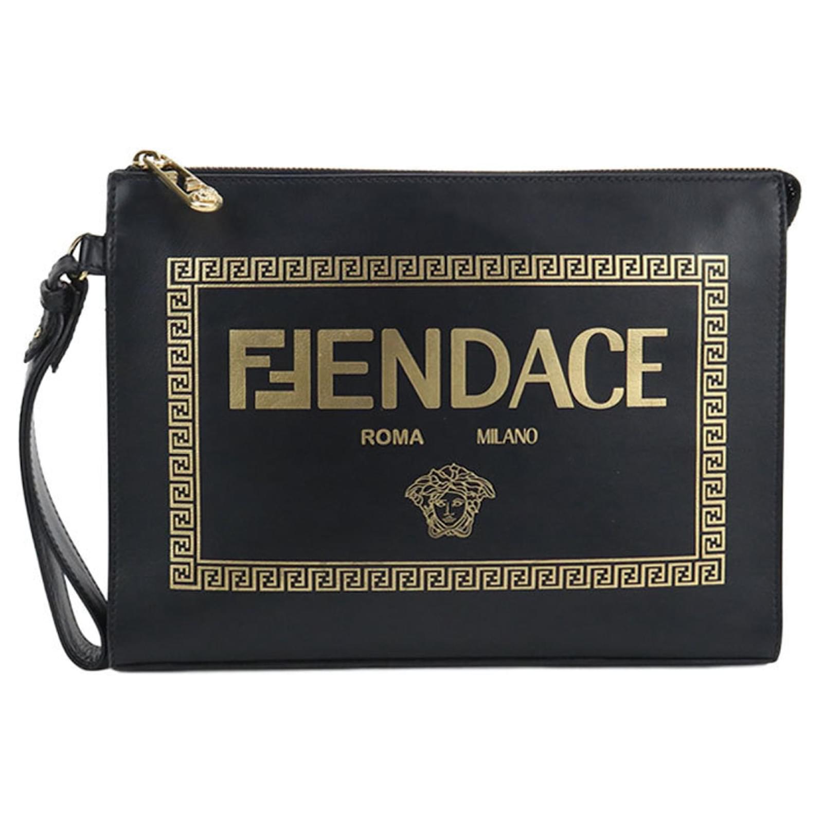 Clutch nera Fendi Nero Joli Closet