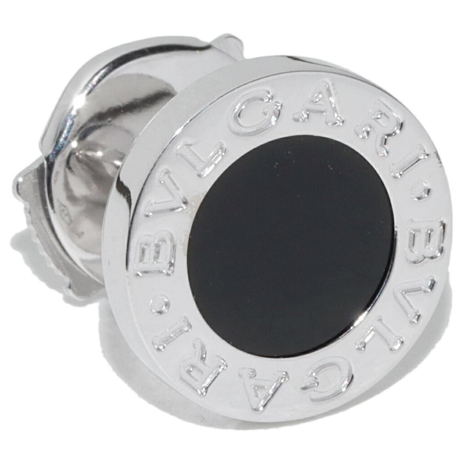 Bvlgari Single Earring Bvlgari Stud Earrings Black Onyx 18K White