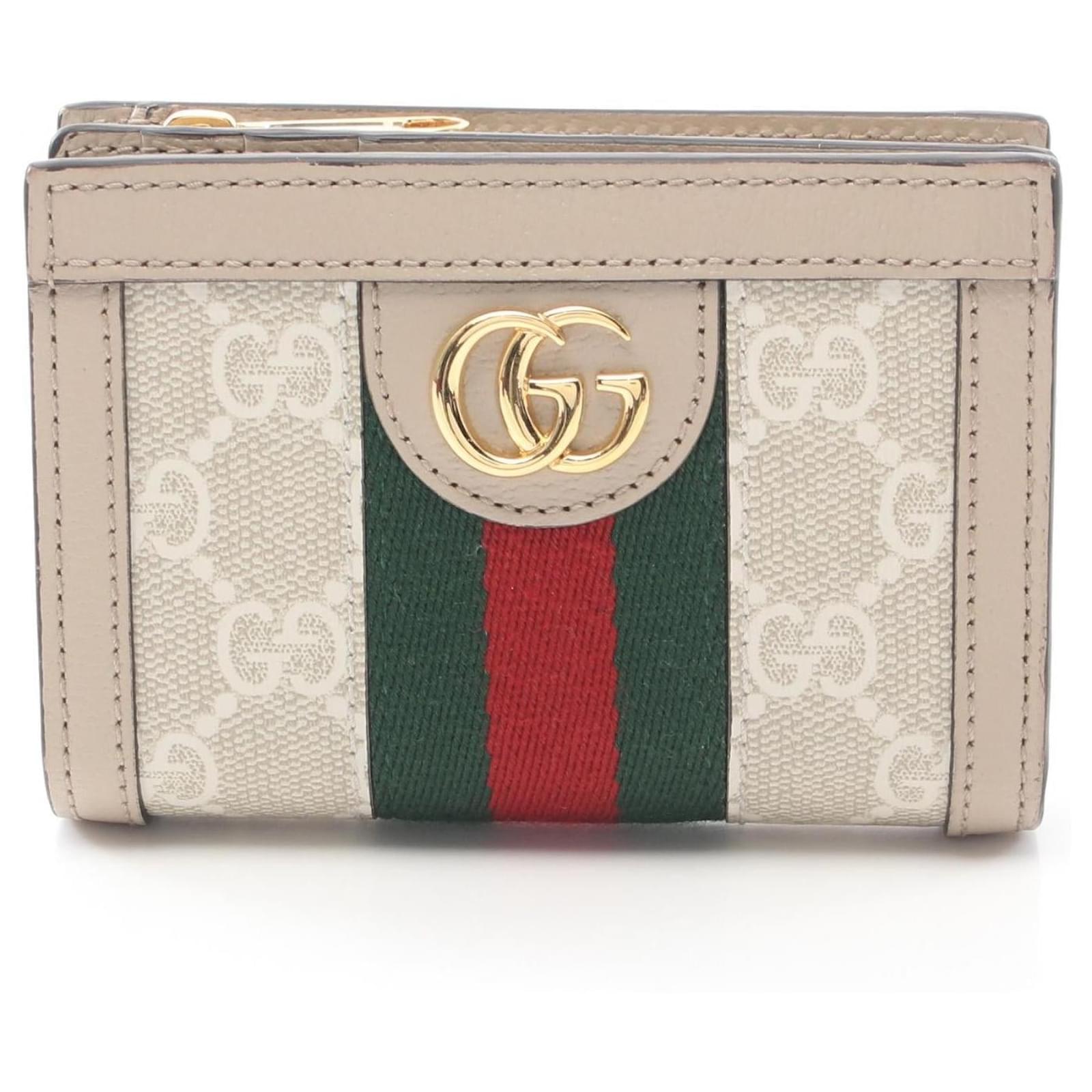 Cartera de cuero Gucci Ophidia GG Supreme en lona recubierta de