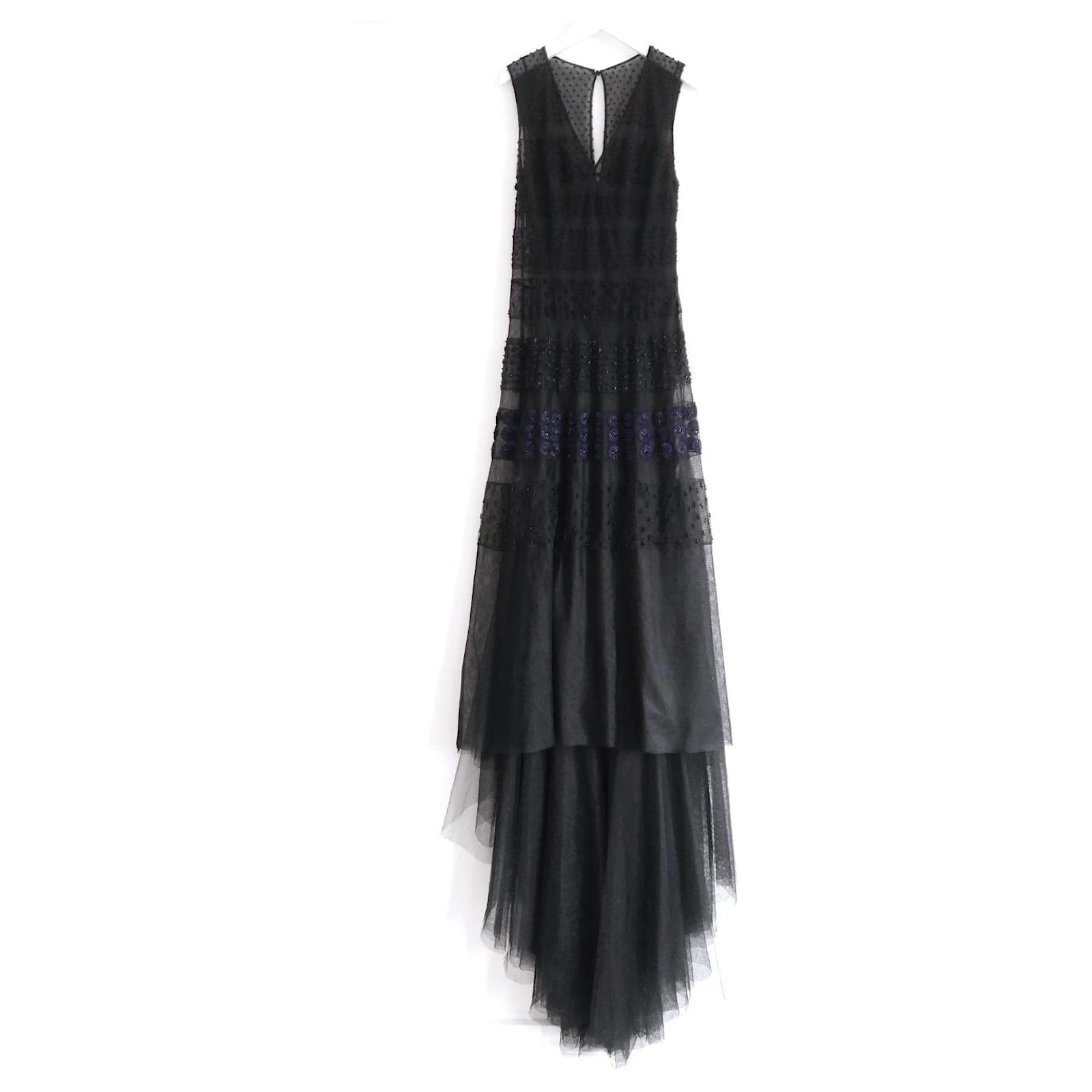 Dior Beaded Tulle Gown Dress Pre-Fall 2018 Black Lace ref.2544435 - Joli  Closet