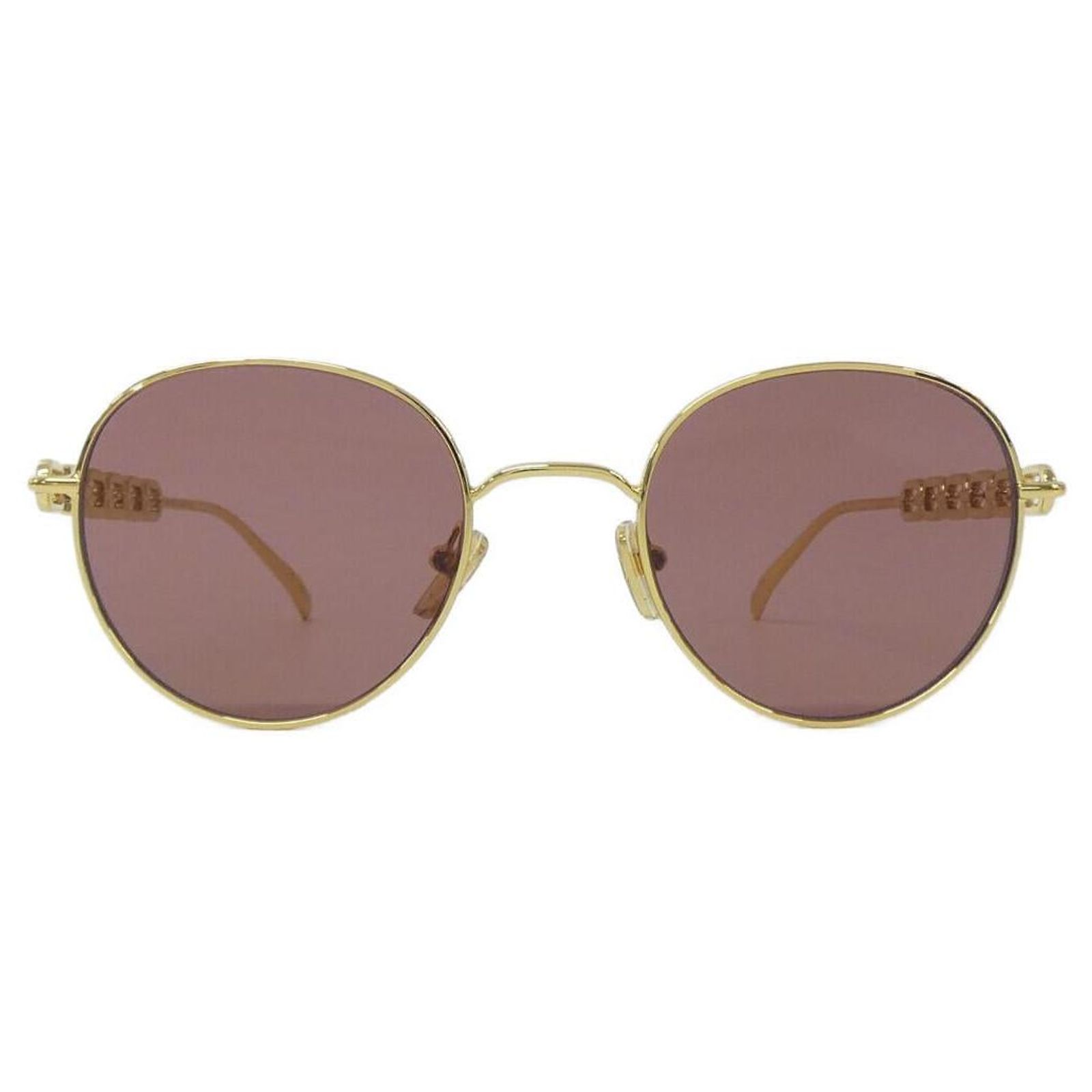 Louis Vuitton Gold and Pink Chain Sunglasses LV Jewel Square Sunglasses S00 - Accessories | LOUIS VUITTON main image 2