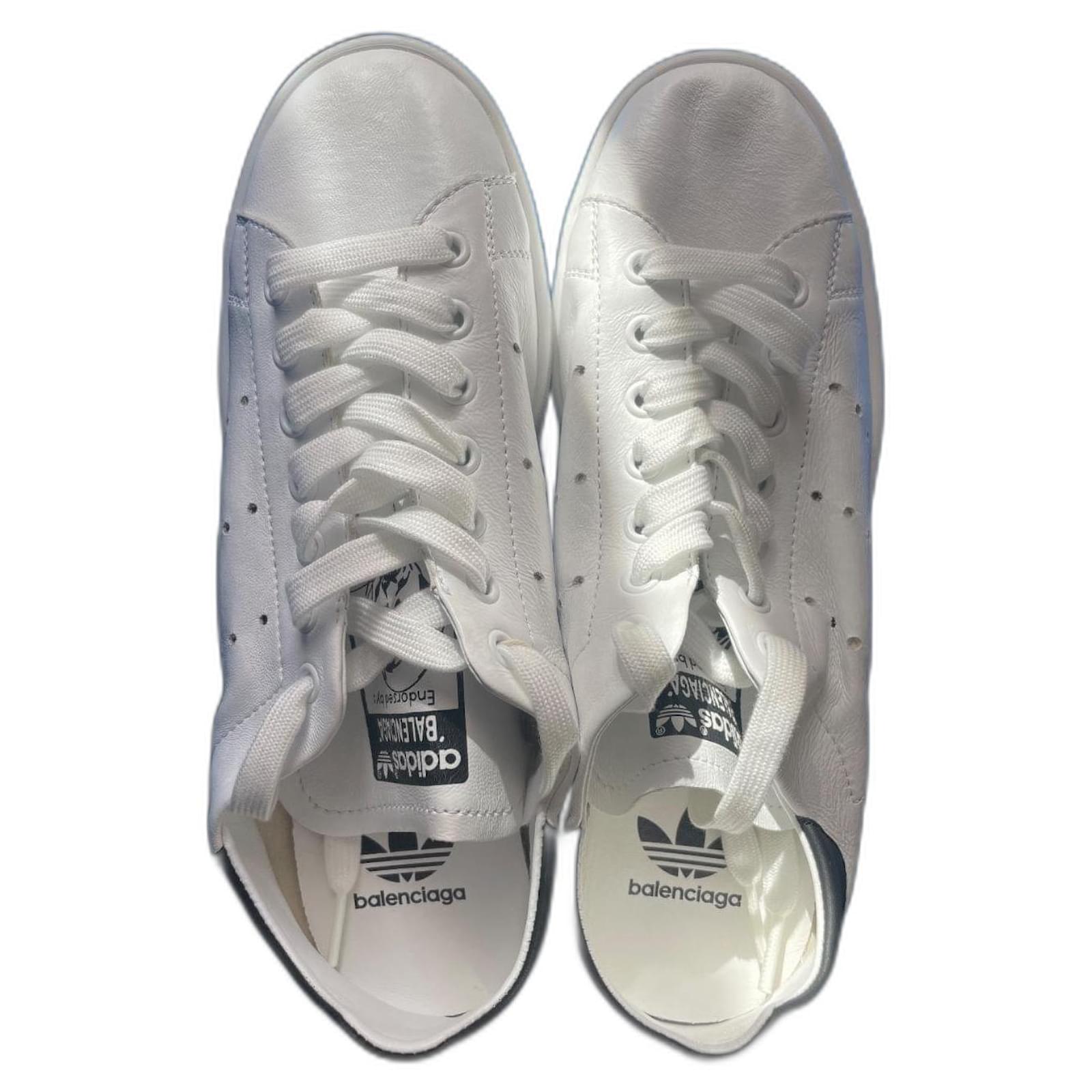 Balenciaga x Adidas Black White Leather ref.2545661 - Joli Closet