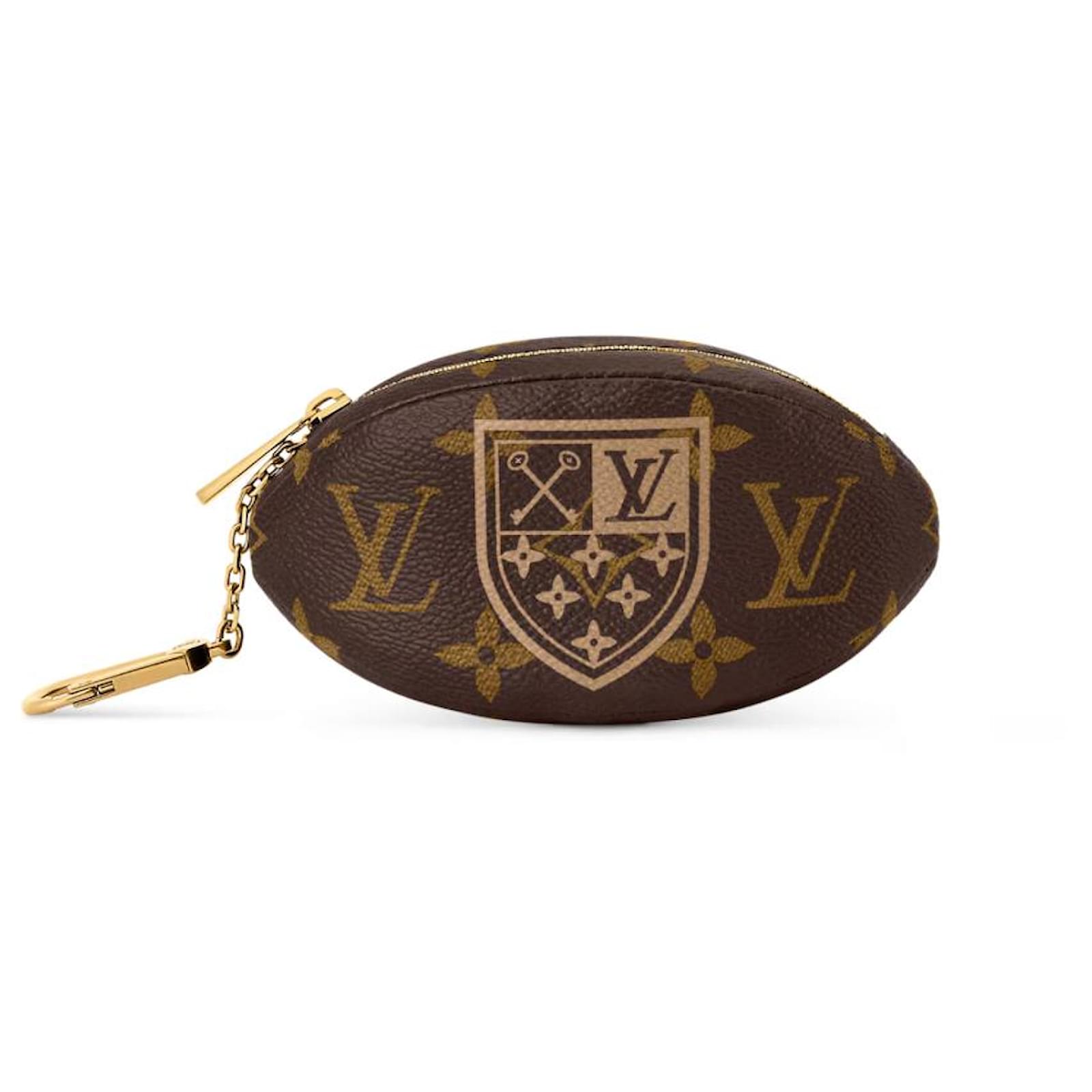 Louis Vuitton LV Monogram Ball Pochette Clés new Brown Cloth ref