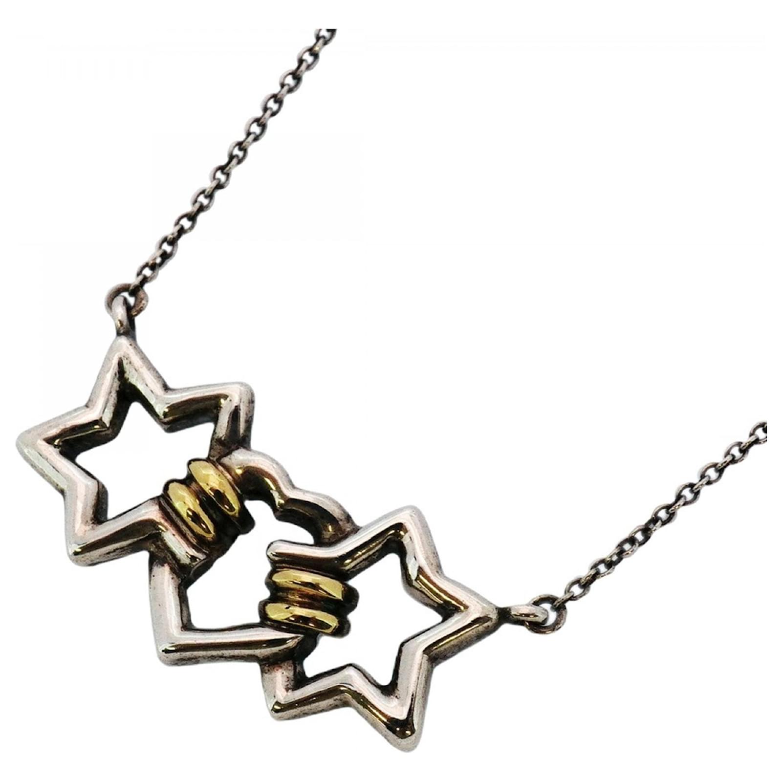 【再値下げ】TIFFANY&Co. Triple star necklace Tiffany & Co Tiffany Triple Star Heart Necklace in 18K Yellow Gold