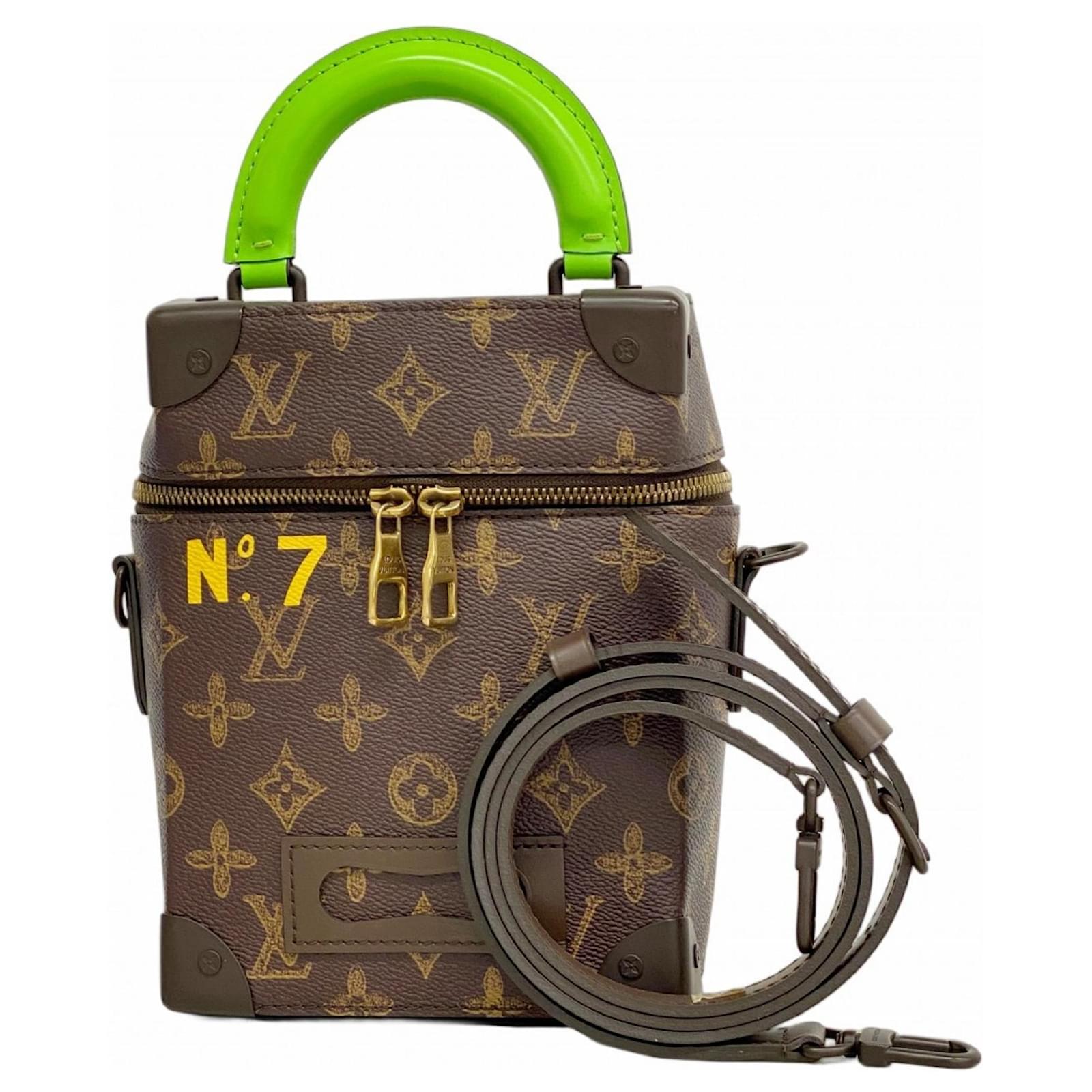 Bolso de mano en caja vertical Monogram Louis Vuitton Castaño