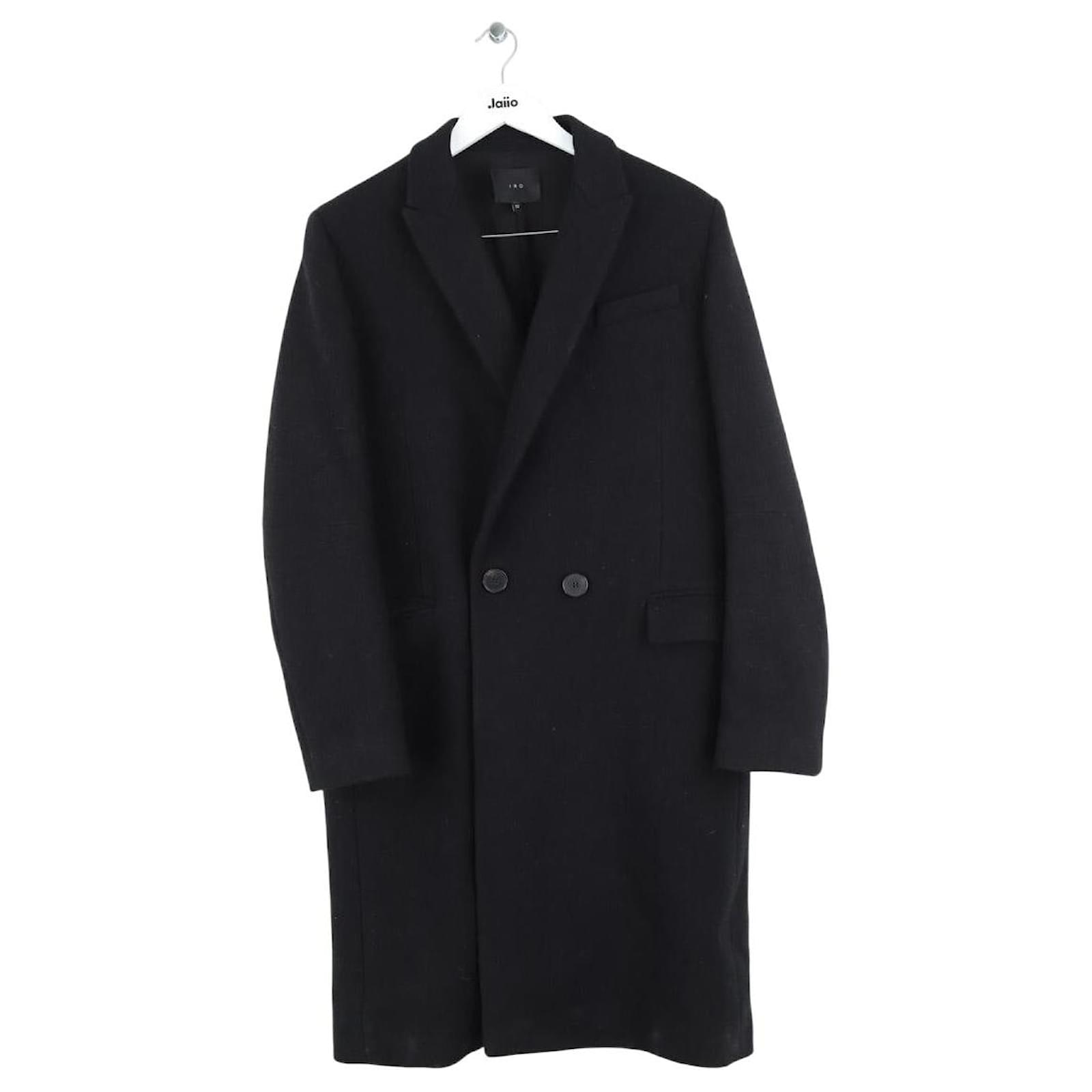 Iro Manteau en laine noir Joli Closet