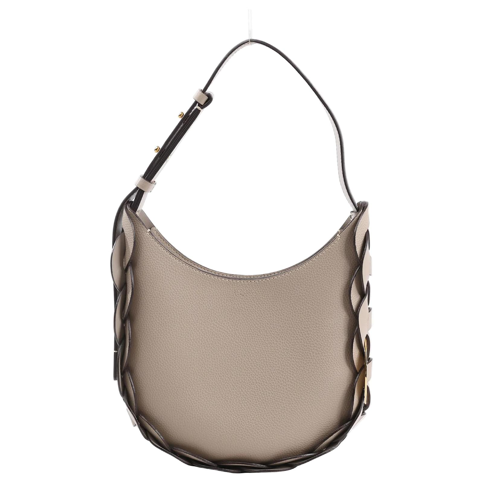 Chloé Chloe Darryl Schultertasche aus Leder in Taupe Beige ref - Main Image