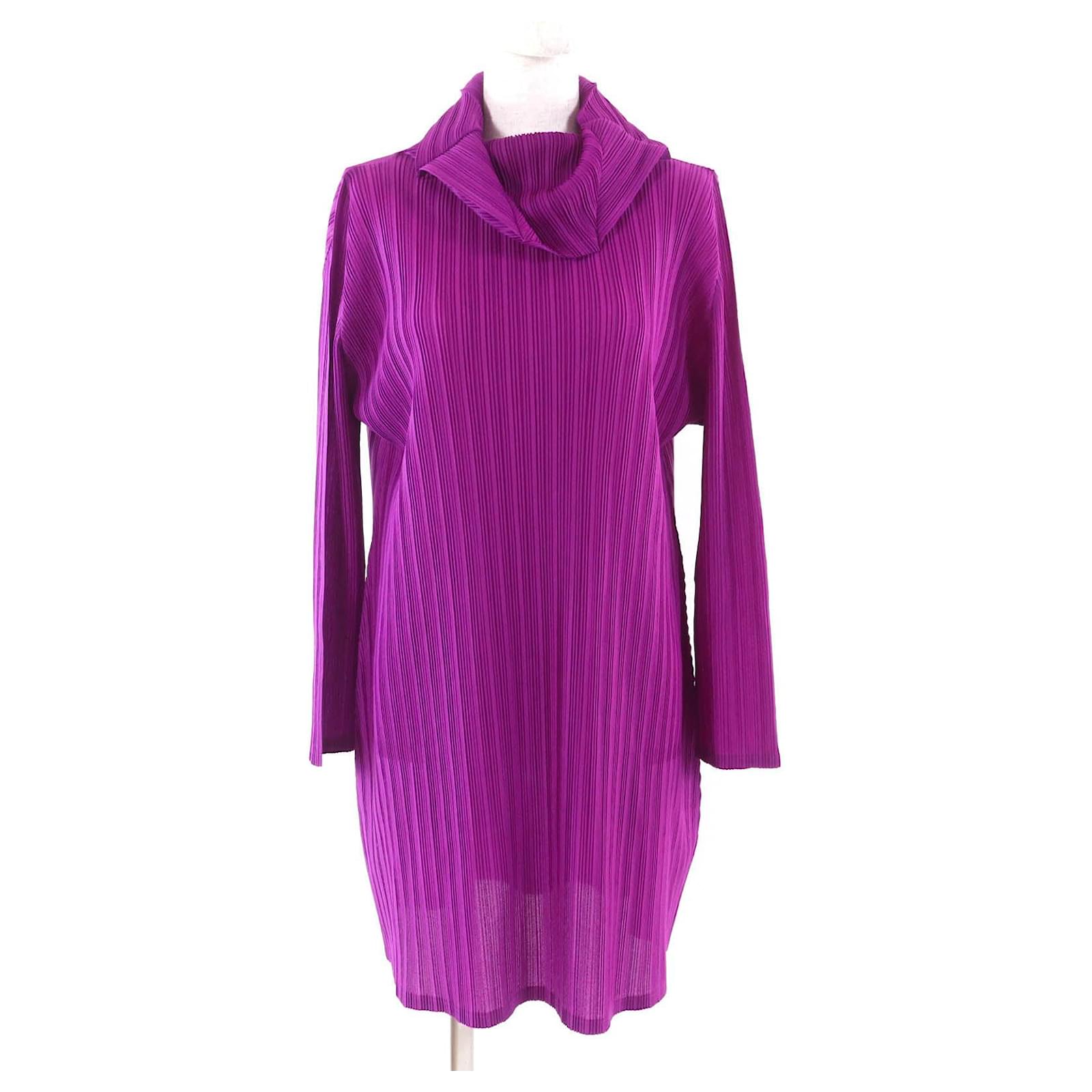 Issey Miyake PLEATS PLEASE Pleated One Piece Purple ref.2552202