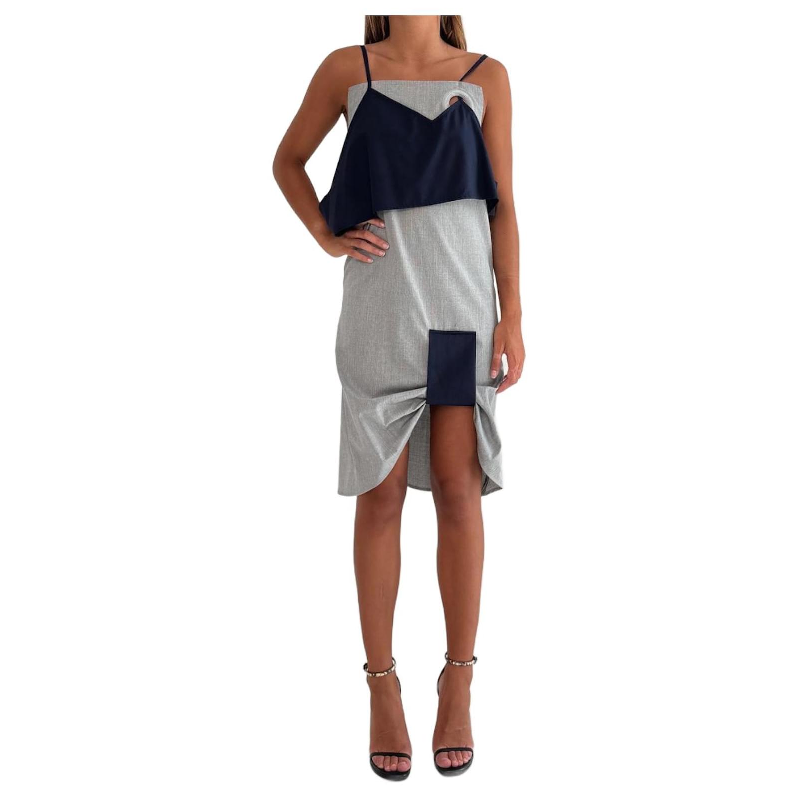 blue ruffle dress short Deep V-Neck Short Halter Homecoming Dress with Ruffles Blue / Medium main image 1