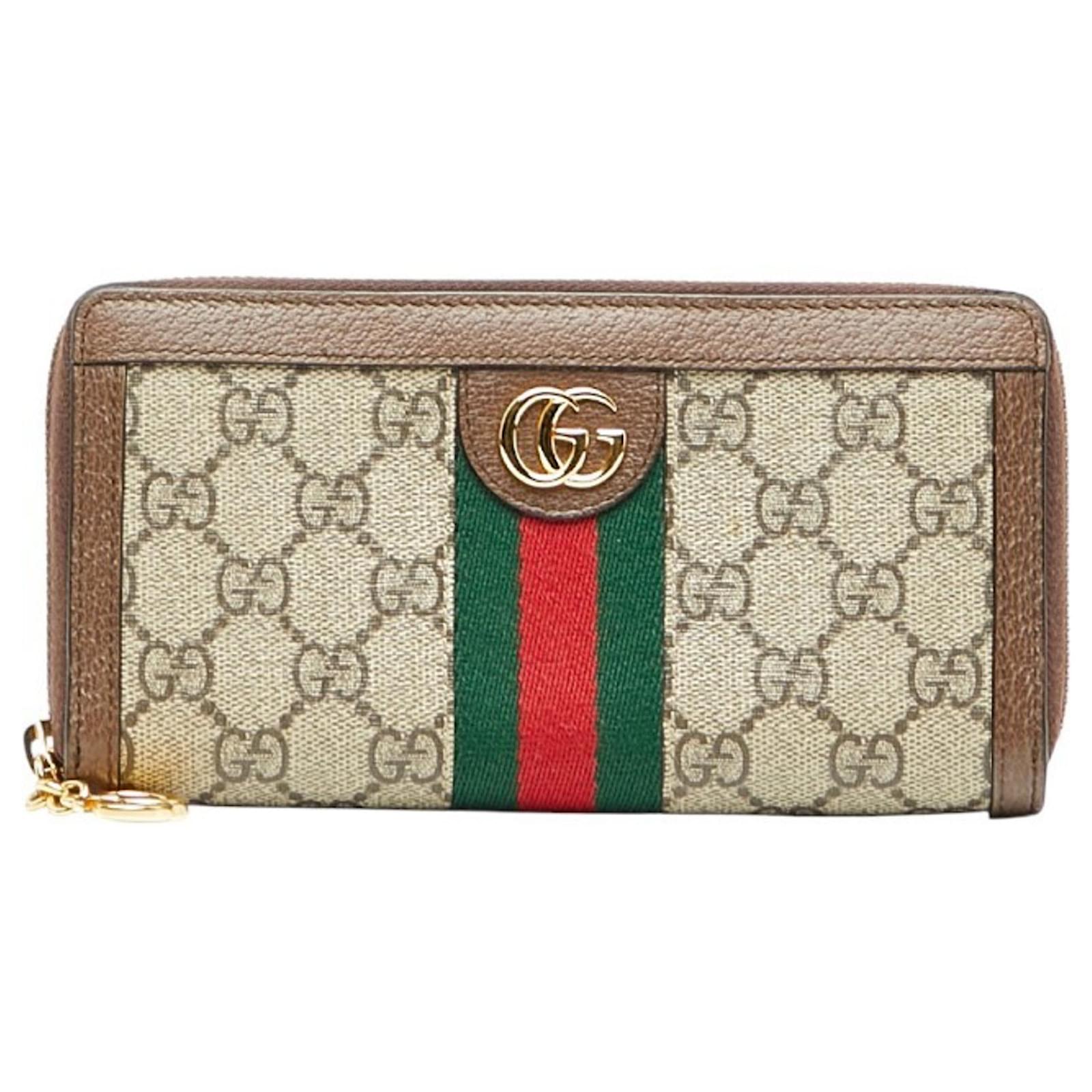 Cartera larga con cremallera Gucci Ophidia GG Supreme Multicolor